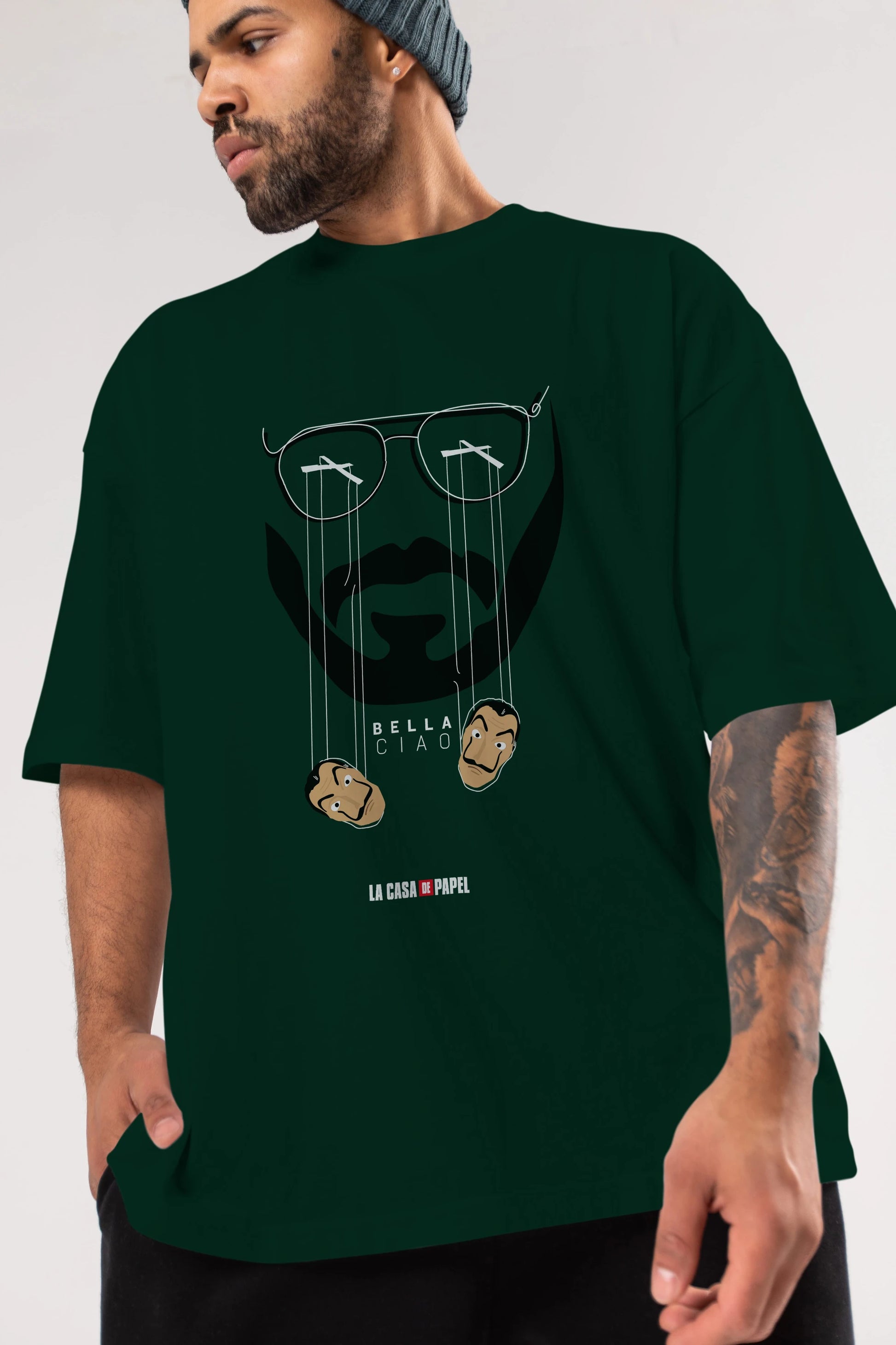 La Casa De Papel (11) Ön Baskılı Oversize t-shirt Erkek Kadın Unisex %100 Pamuk Bisiklet Yaka tişort
