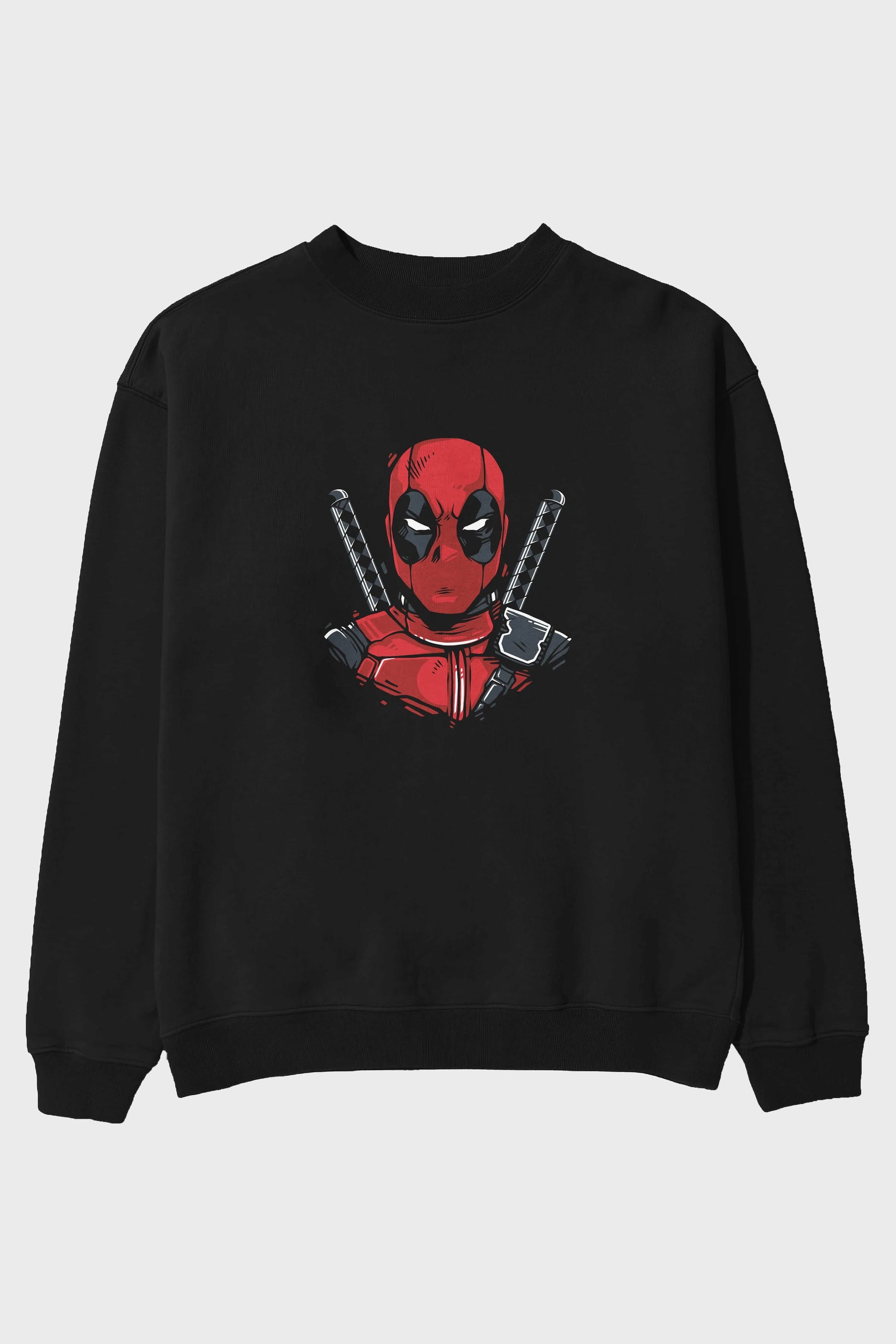 Deadpool (4) Ön Baskılı Oversize Sweatshirt Erkek Kadın Unisex
