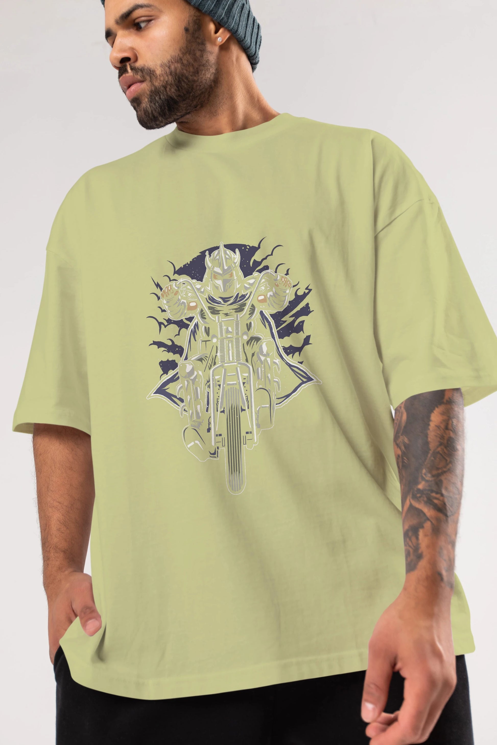 Shred Chopper Ön Baskılı Oversize t-shirt Erkek Kadın Unisex %100 Pamuk tişort