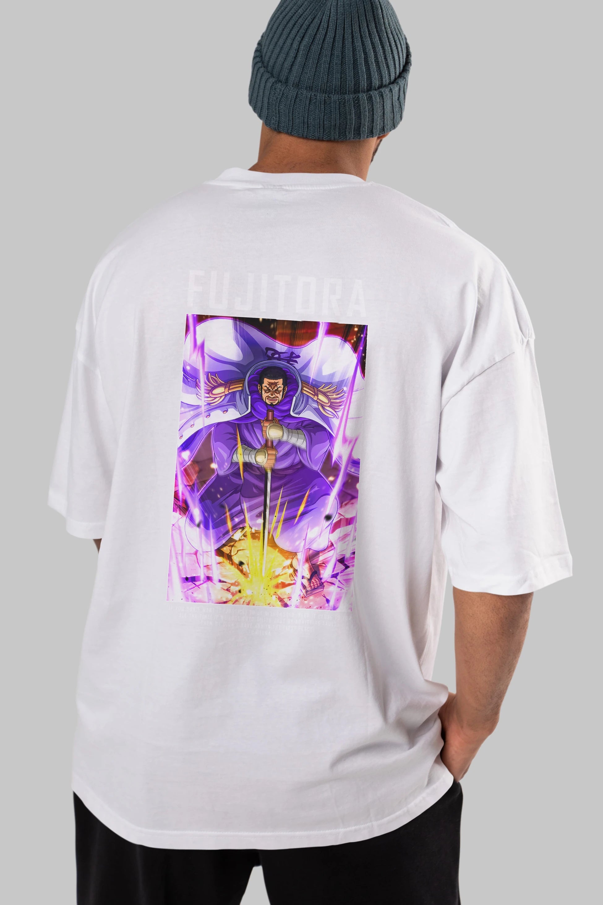 Issho Anime Arka Baskılı Oversize t-shirt Erkek Kadın Unisex %100 pamuk tişort