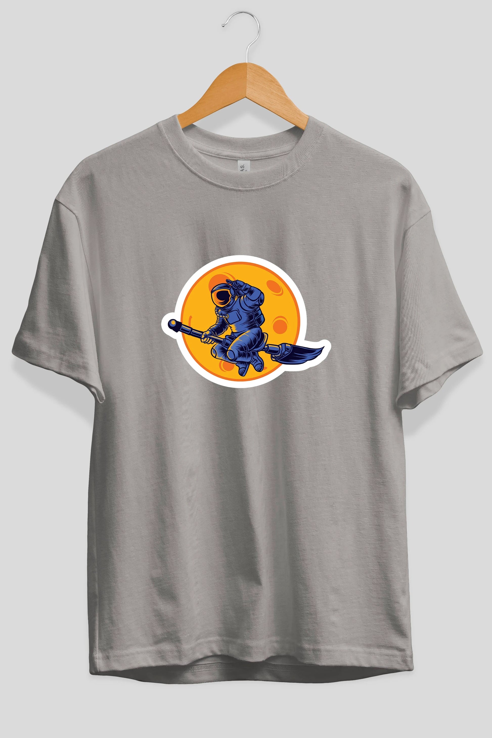 Space Witch Sticker Ön Baskılı Oversize t-shirt Erkek Kadın Unisex