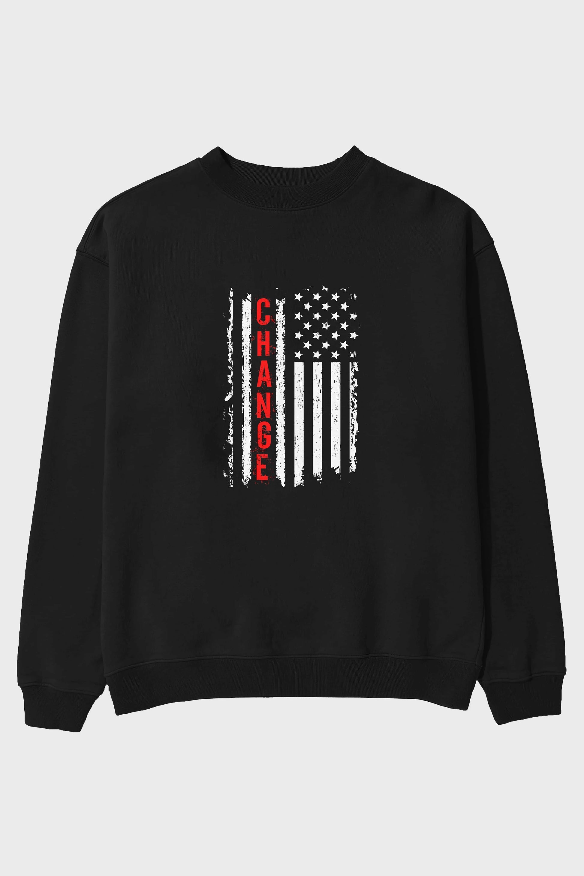 Change Ön Baskılı Oversize Sweatshirt Erkek Kadın Unisex