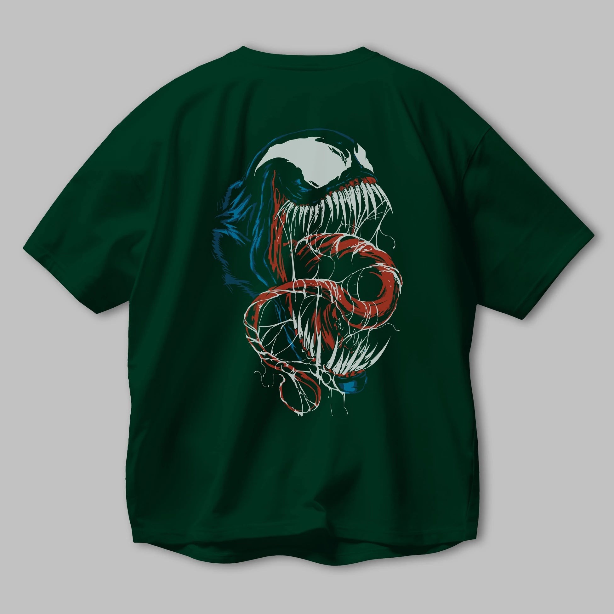 Venom (10) Arka Baskılı Oversize t-shirt Erkek Kadın Unisex %100 Pamuk Bisiklet Yaka tişort