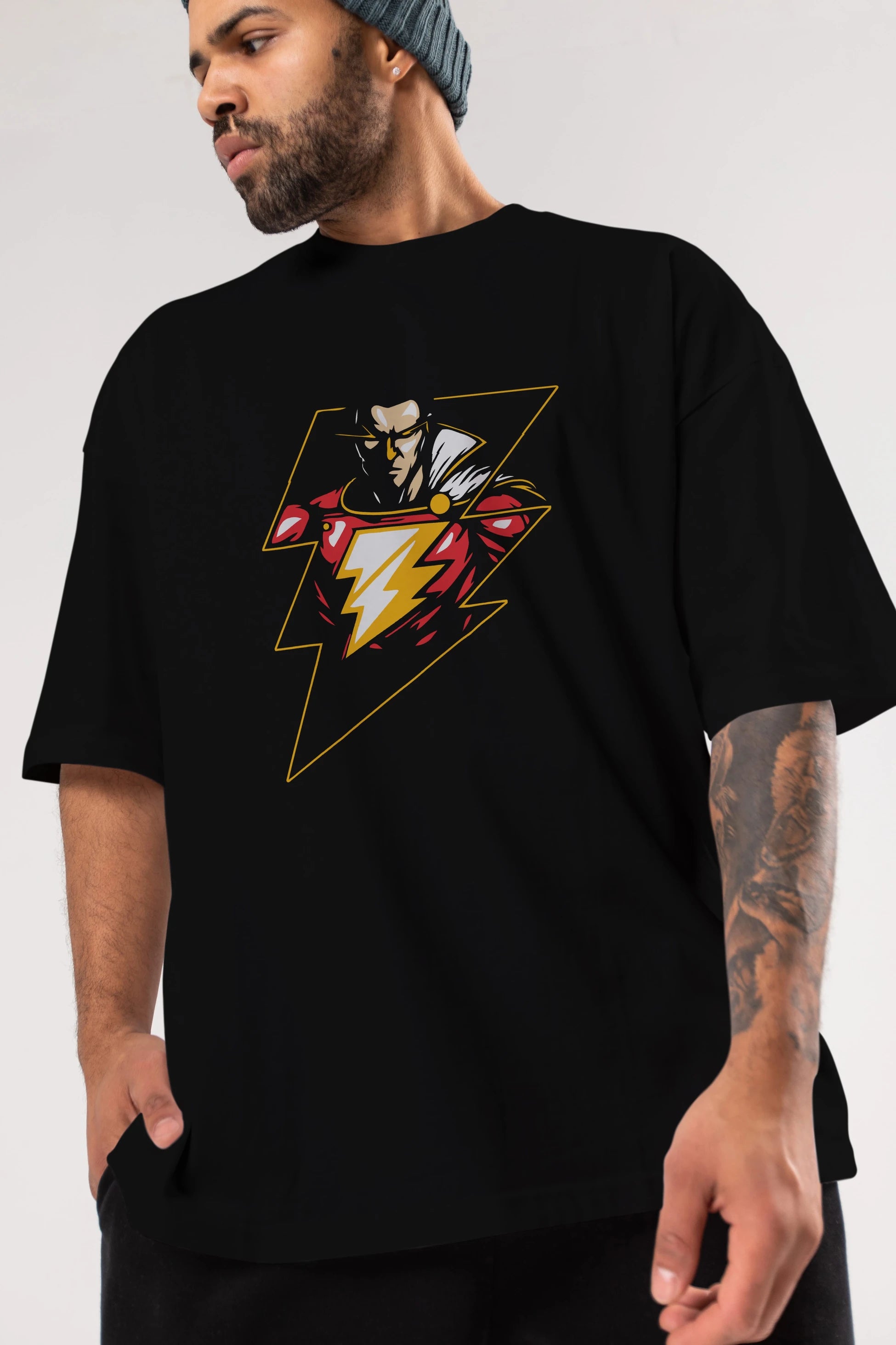 Flash Avengers (3) Ön Baskılı Oversize t-shirt Erkek Kadın Unisex %100 Pamuk Bisiklet Yaka tişort