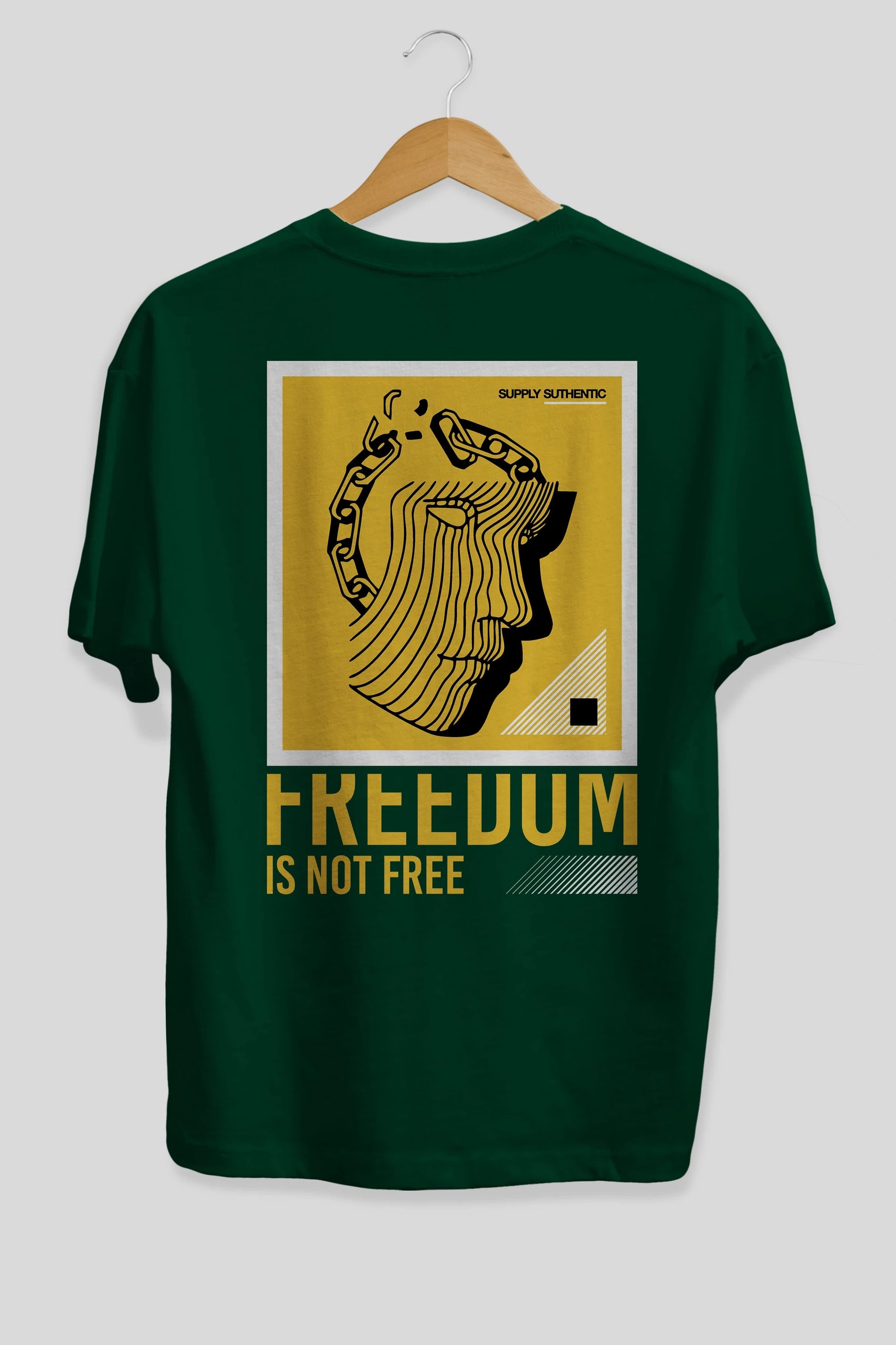 Freedom is Not Free Arka Baskılı Oversize t-shirt Erkek Kadın Unisex
