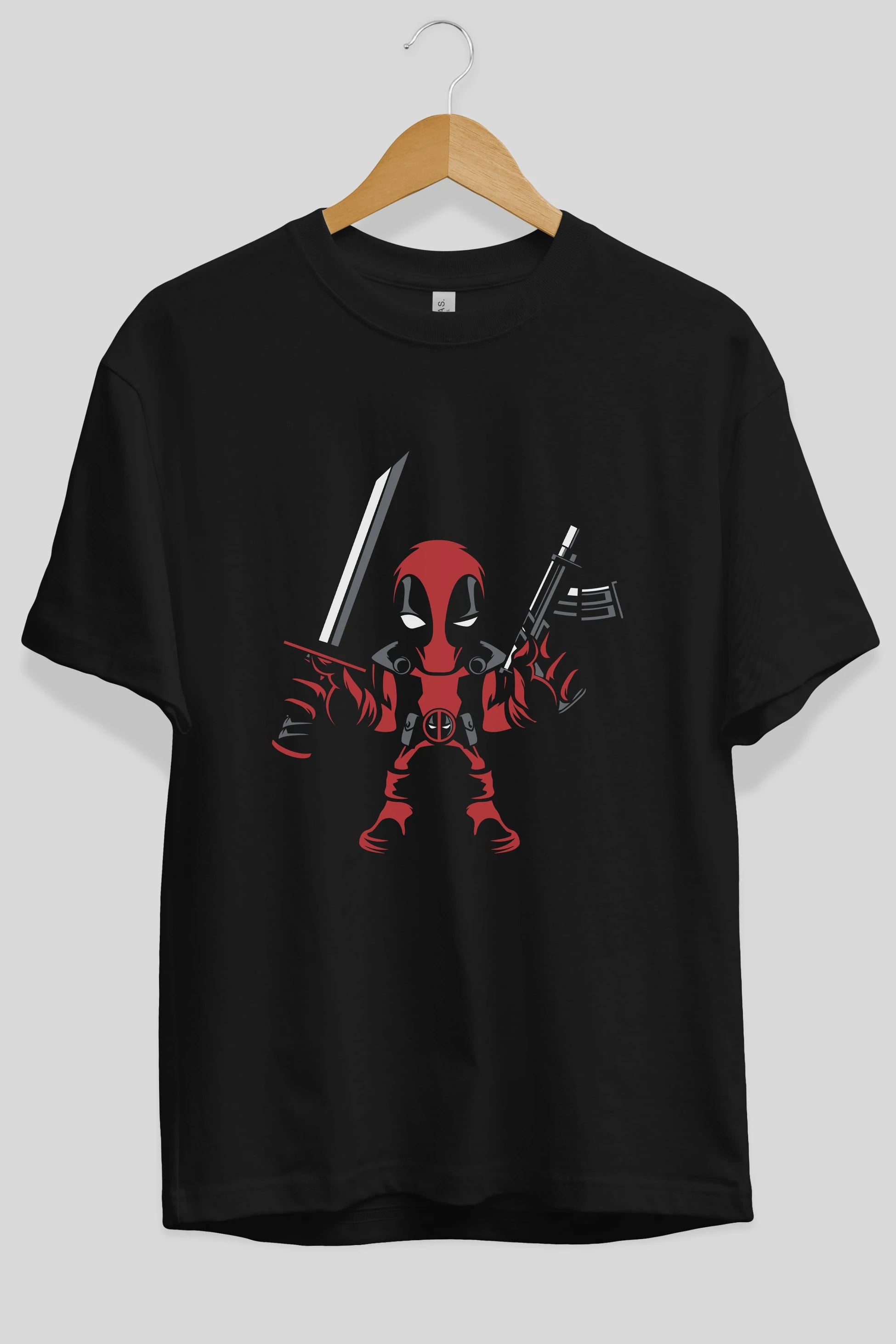 Deadpool (11) Ön Baskılı Oversize t-shirt Erkek Kadın Unisex %100 Pamuk Bisiklet Yaka tişort