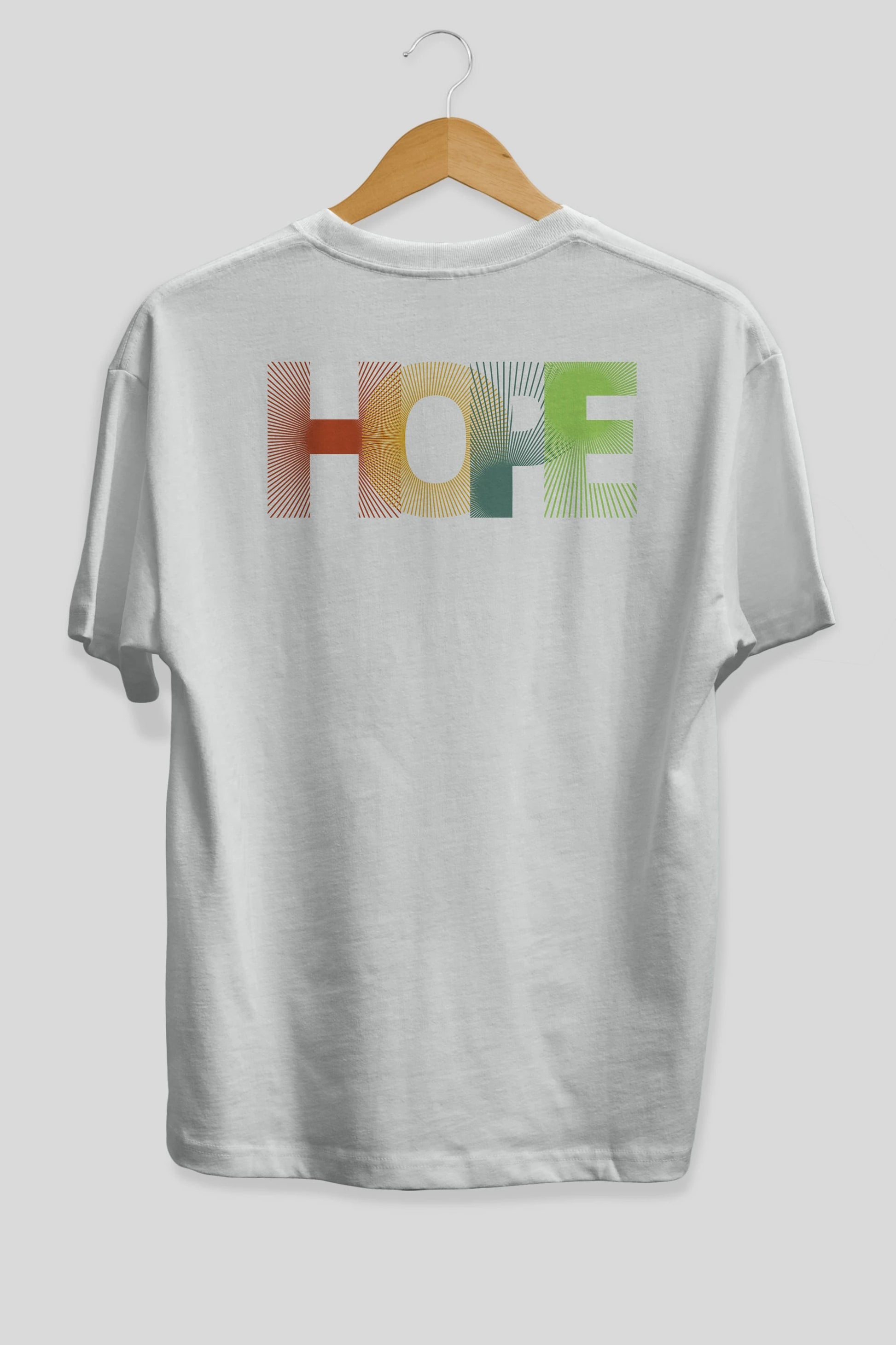 Hope Arka Baskılı Oversize t-shirt Erkek Kadın Unisex