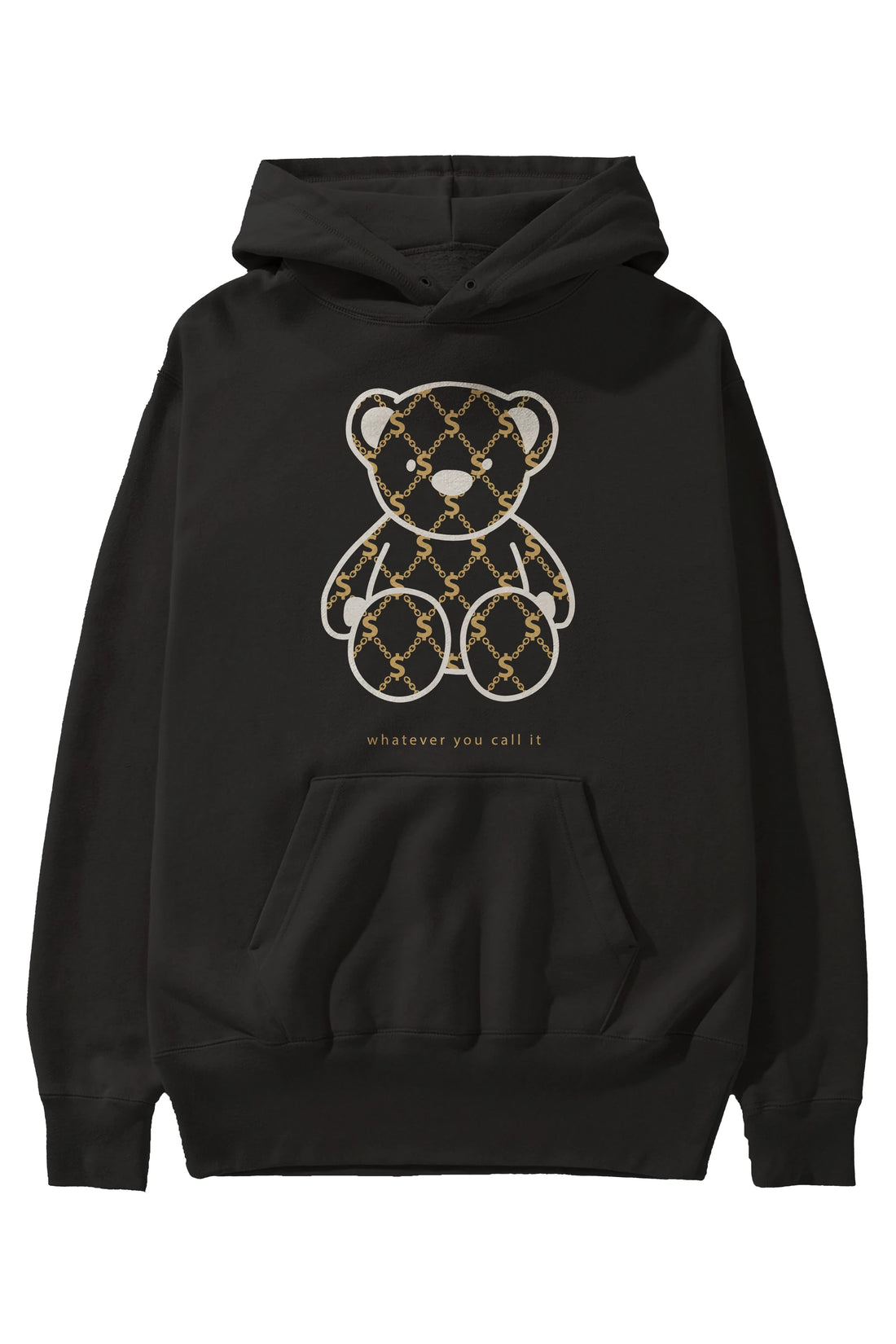 Whatever you Bear Ön Baskılı Hoodie Oversize Kapüşonlu Sweatshirt Erkek Kadın Unisex