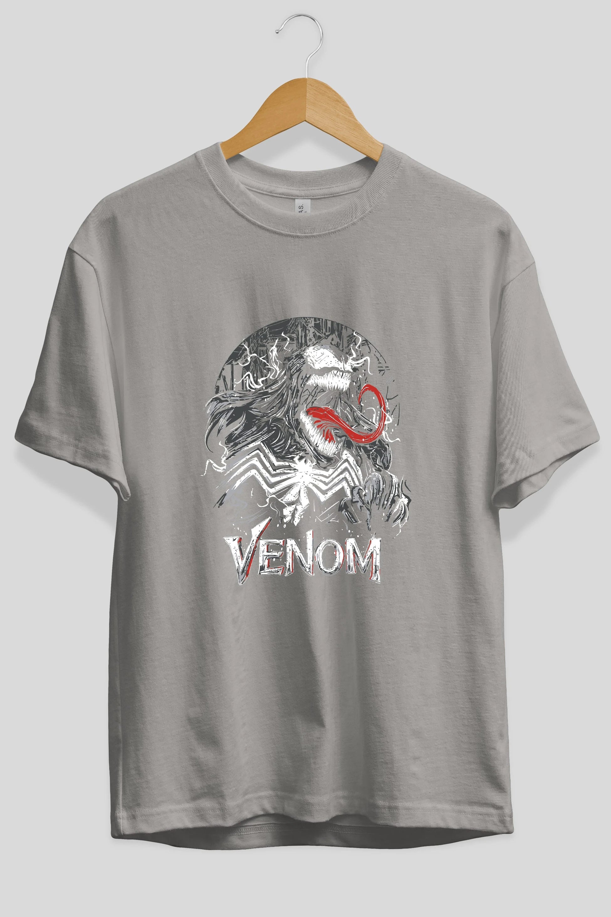 Venom (13) Ön Baskılı Oversize t-shirt Erkek Kadın Unisex %100 Pamuk Bisiklet Yaka tişort