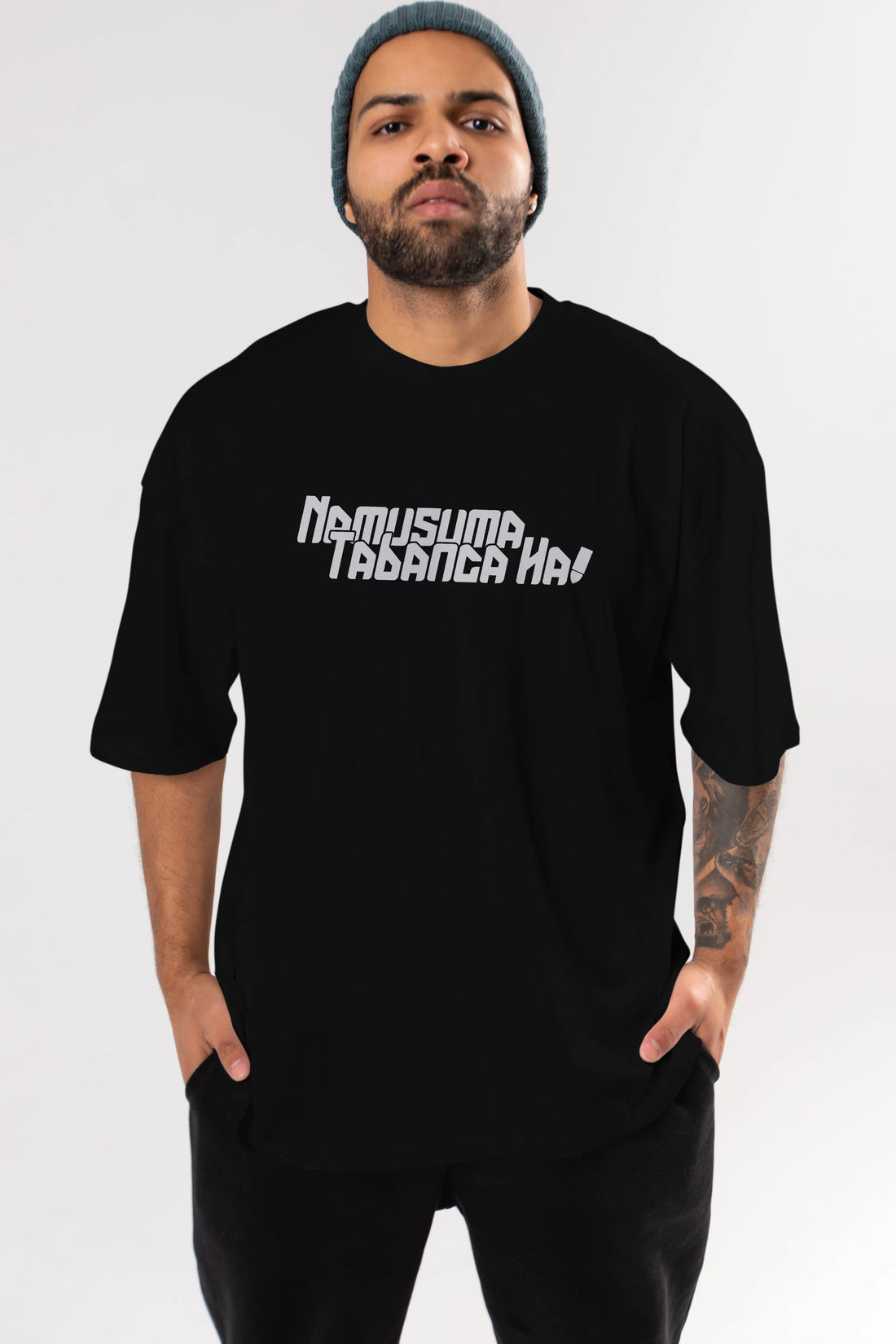 Namusuma Tabanca Ha Ön Baskılı Oversize t-shirt %100 pamuk Erkek Kadın Unisex