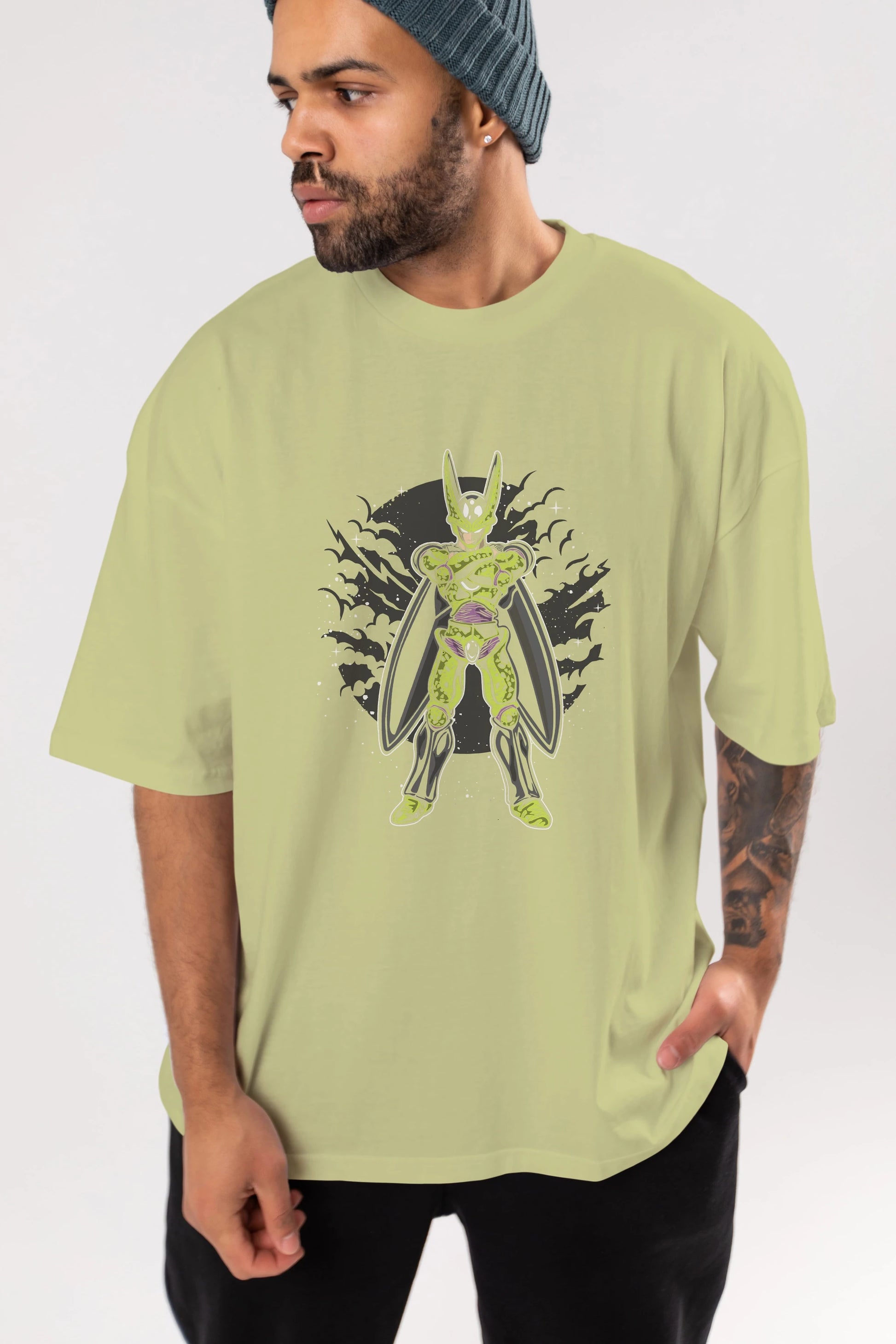 CELL Ön Baskılı Oversize t-shirt Erkek Kadın Unisex %100 Pamuk tişort