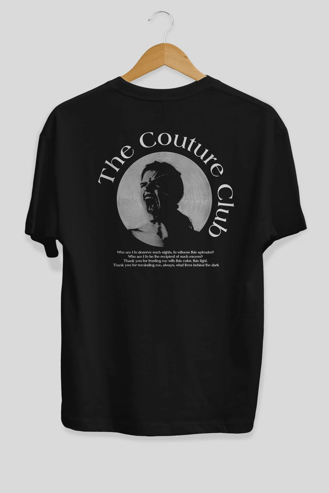 The Couture Club Arka Baskılı Oversize t-shirt Erkek Kadın Unisex