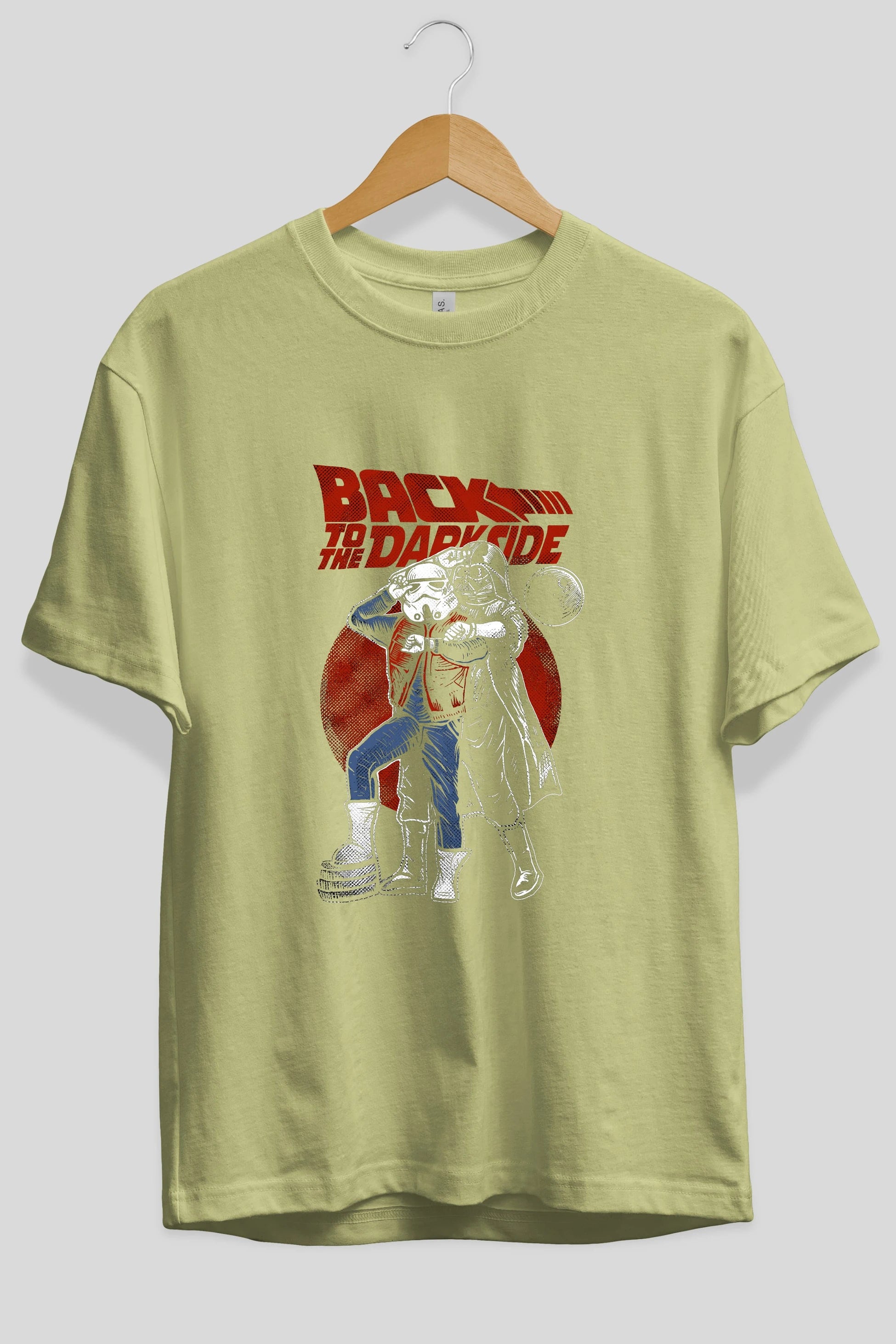 Back To The Darkside Ön Baskılı Oversize t-shirt Erkek Kadın Unisex %100 Pamuk tişort