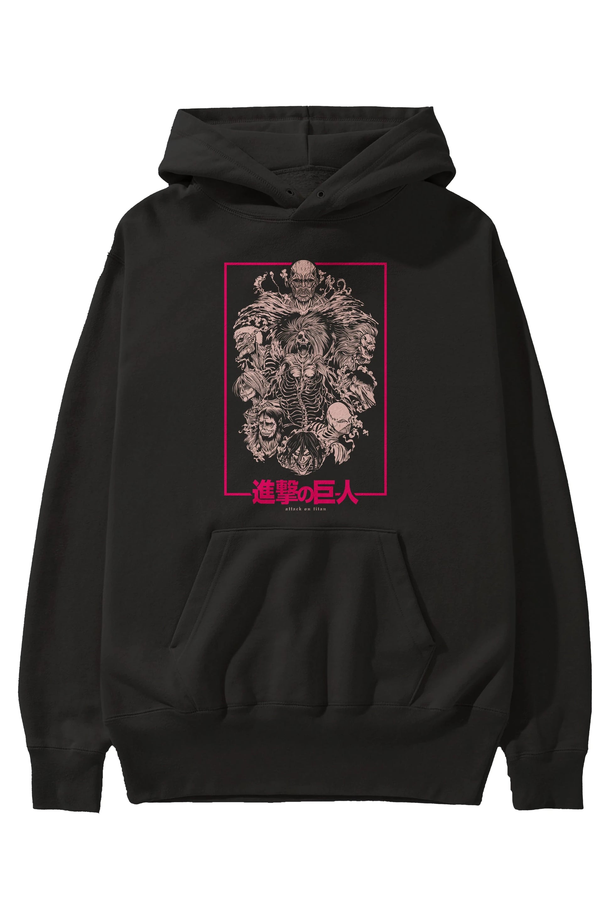 ATTACK ON TITANS Anime Ön Baskılı Hoodie Oversize Kapüşonlu Sweatshirt Erkek Kadın Unisex