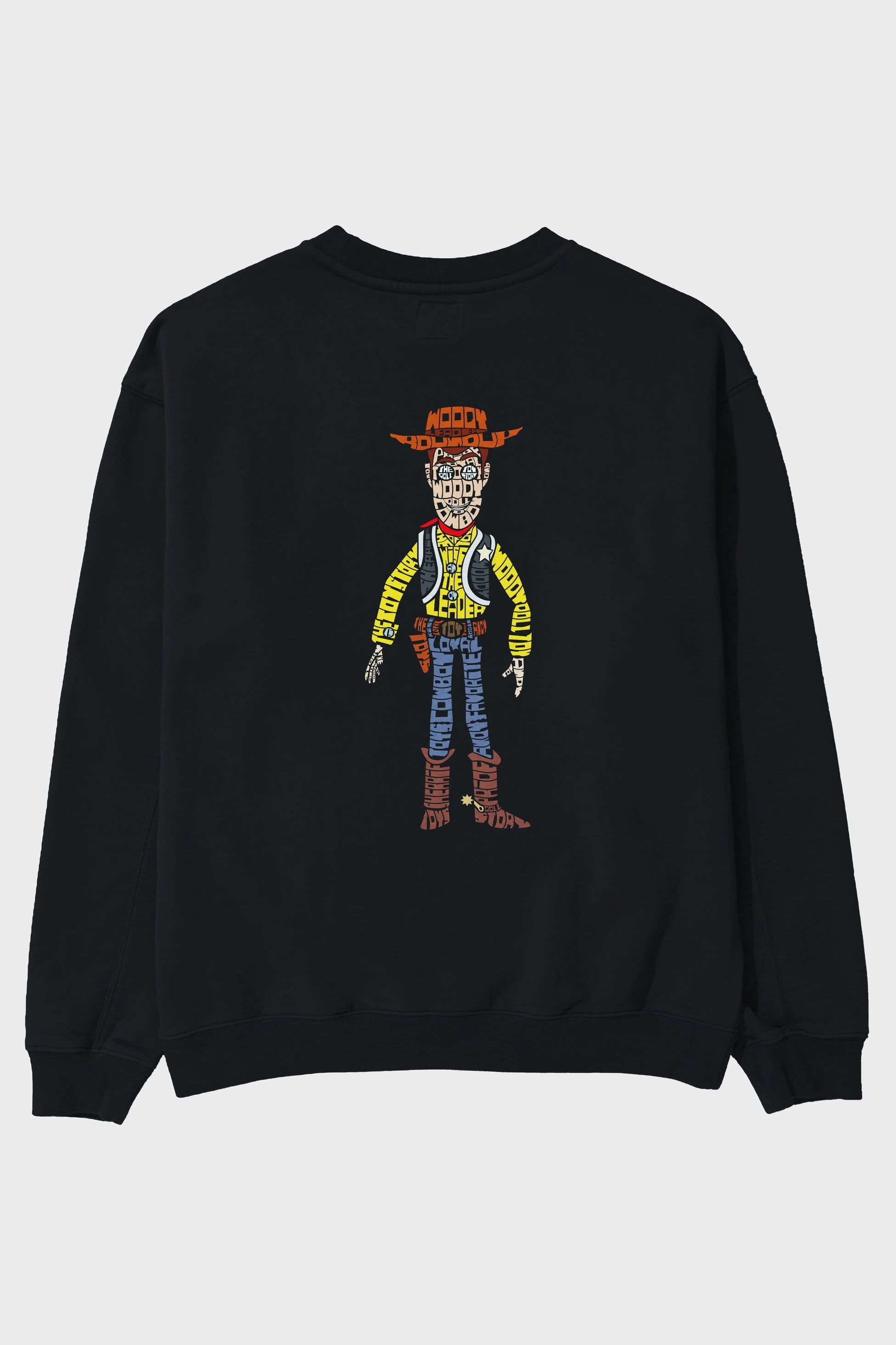 Woody Arka Baskılı Oversize Sweatshirt Erkek Kadın Unisex