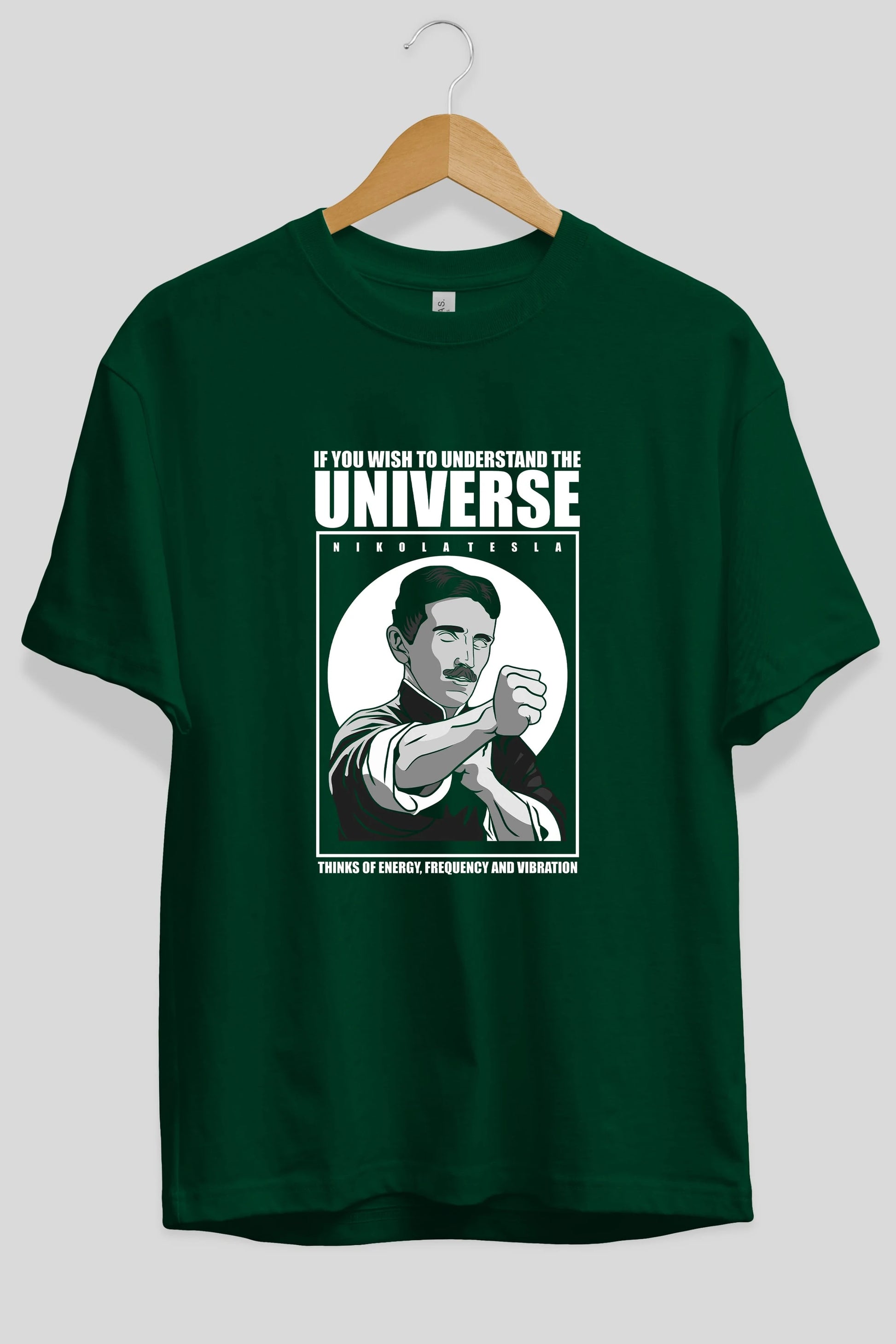 Nicola Tesla Ip Man Ön Baskılı Oversize t-shirt Erkek Kadın Unisex %100 Pamuk tişort