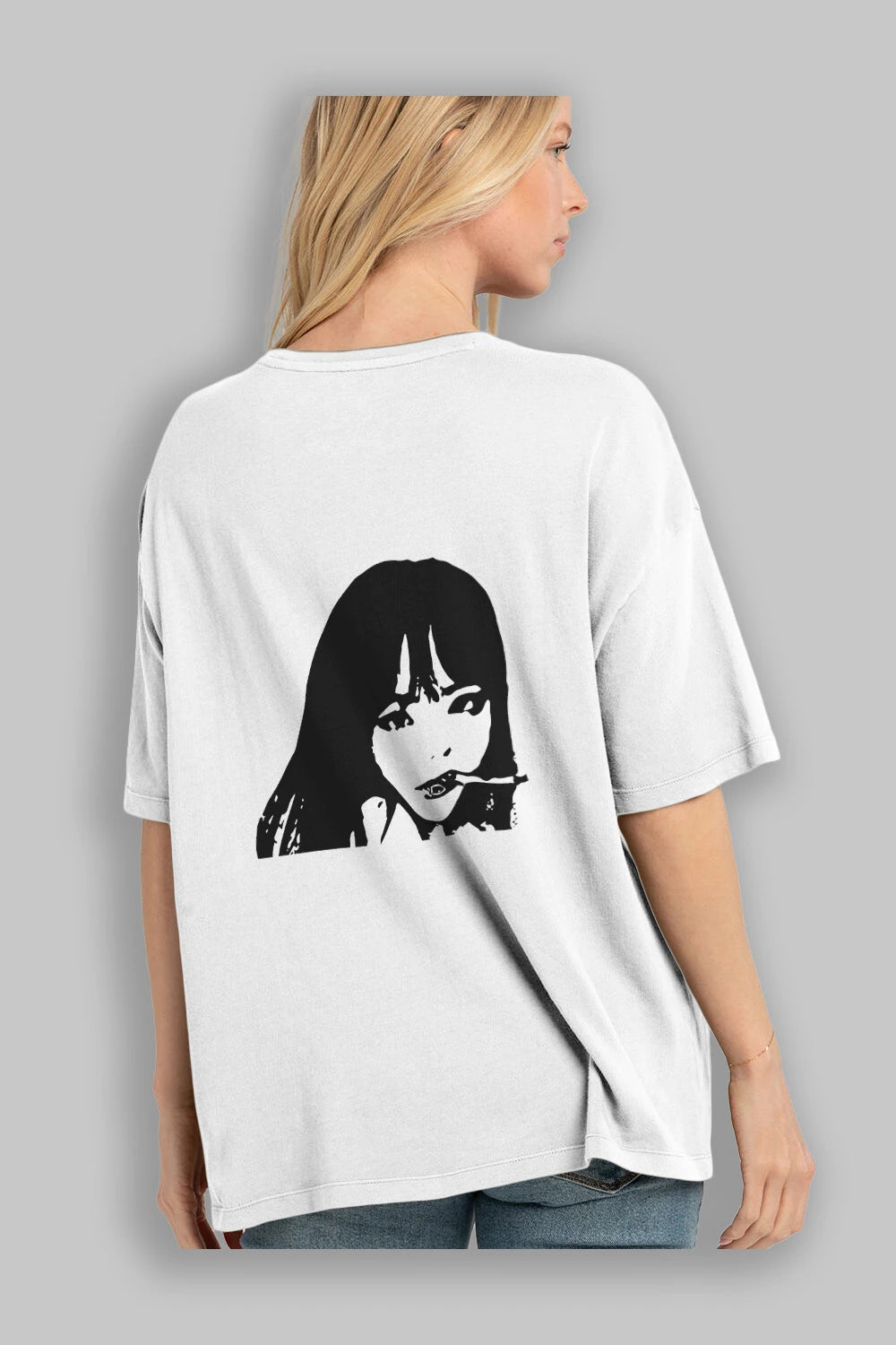 Cold Vision Arka Baskılı Oversize t-shirt Erkek Kadın Unisex