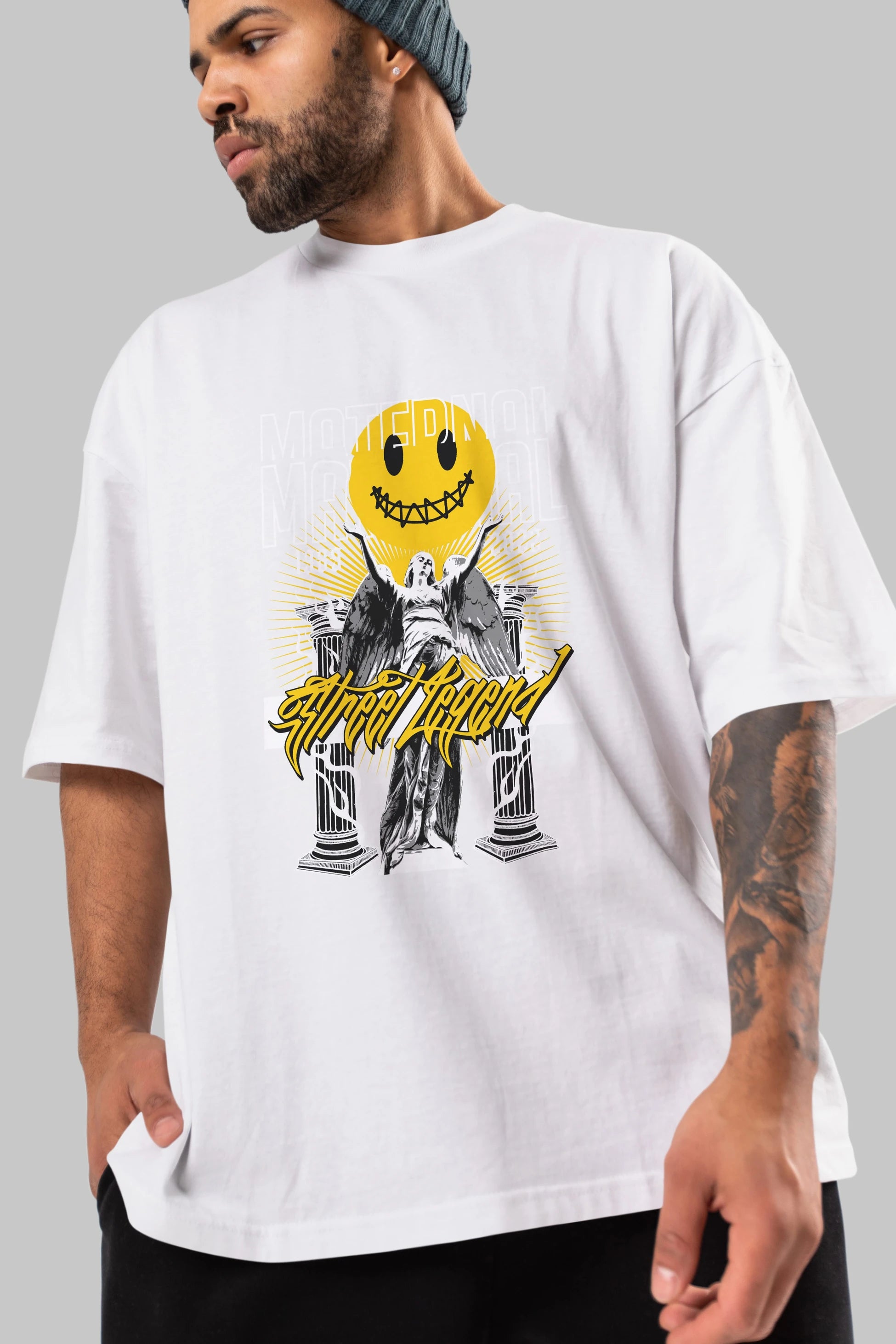 Maternal Street Legend Ön Baskılı Oversize t-shirt Erkek Kadın Unisex