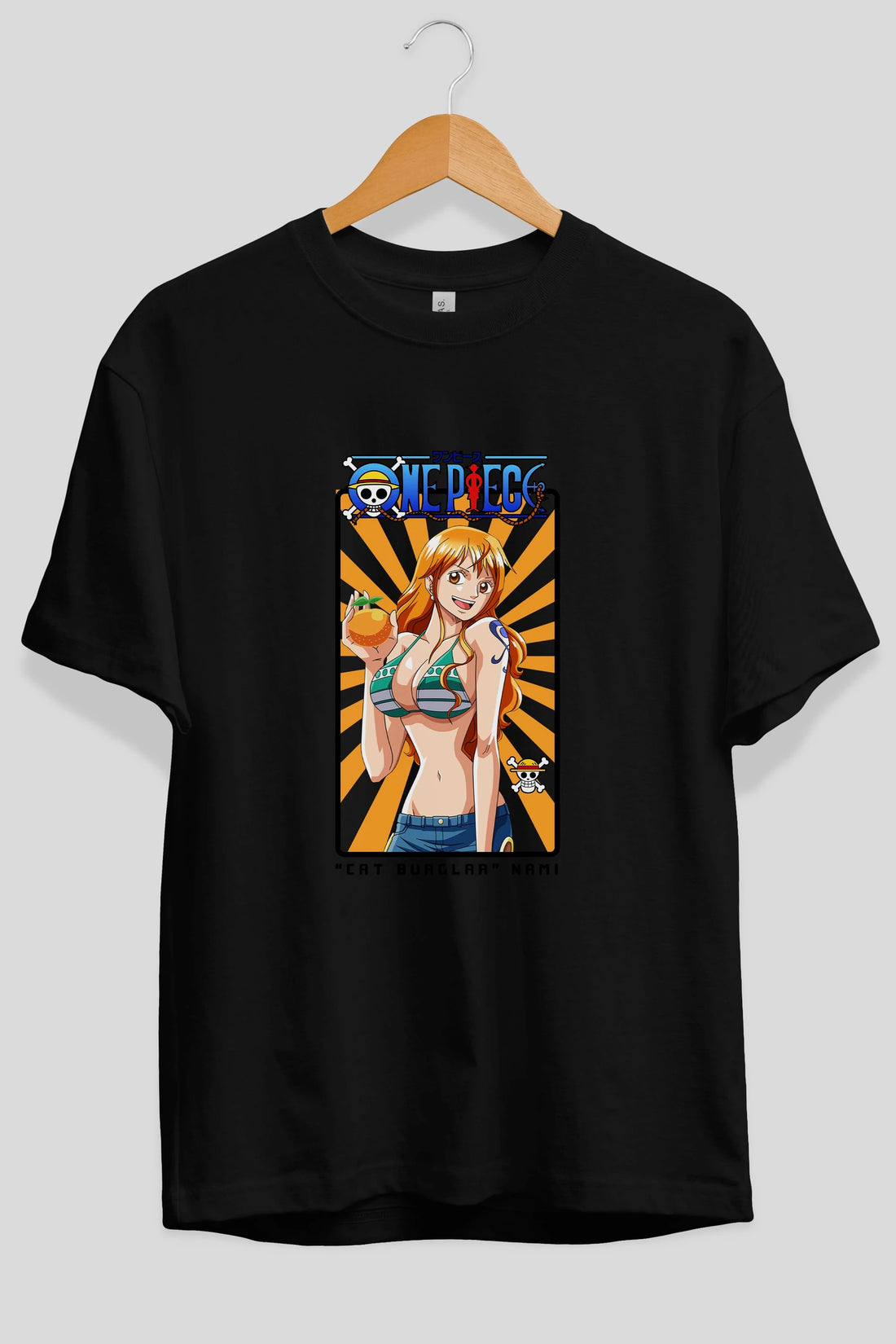 Nami Anime Ön Baskılı Oversize t-shirt Erkek Kadın Unisex