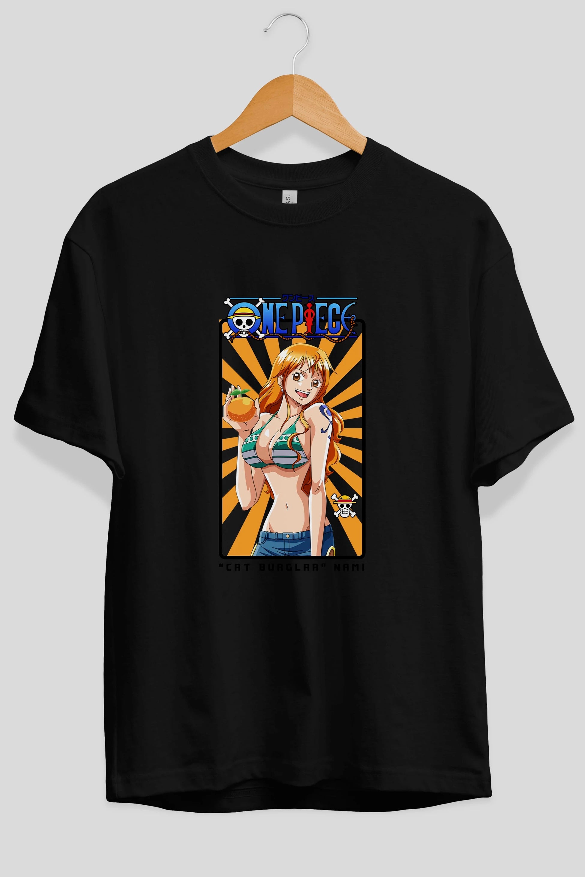 Nami Anime Ön Baskılı Oversize t-shirt Erkek Kadın Unisex