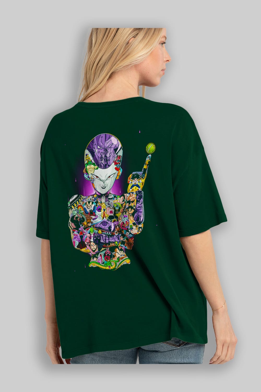 DRAGON BALL ART (4) Anime Arka Baskılı Oversize t-shirt Erkek Kadın Unisex