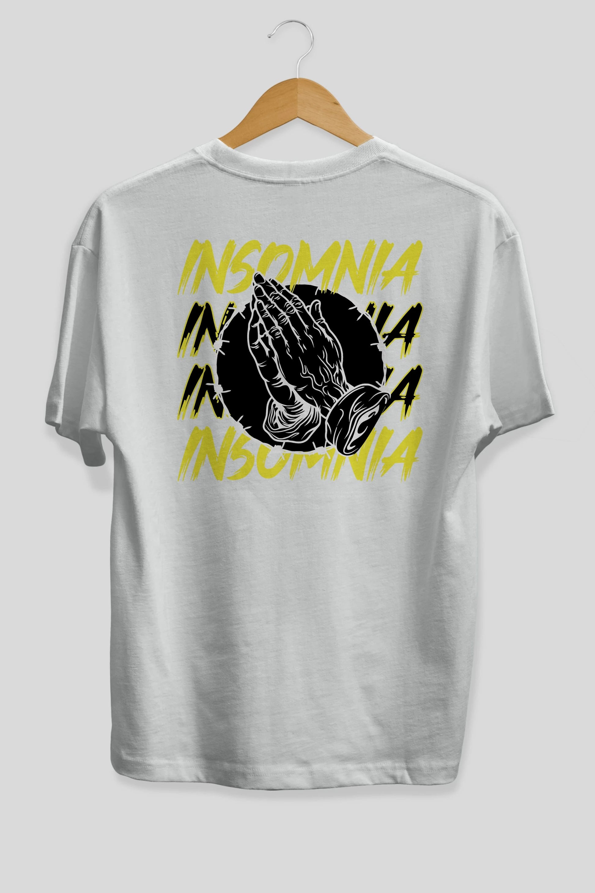 Insomnia Streetwear Arka Baskılı Oversize t-shirt Erkek Kadın Unisex