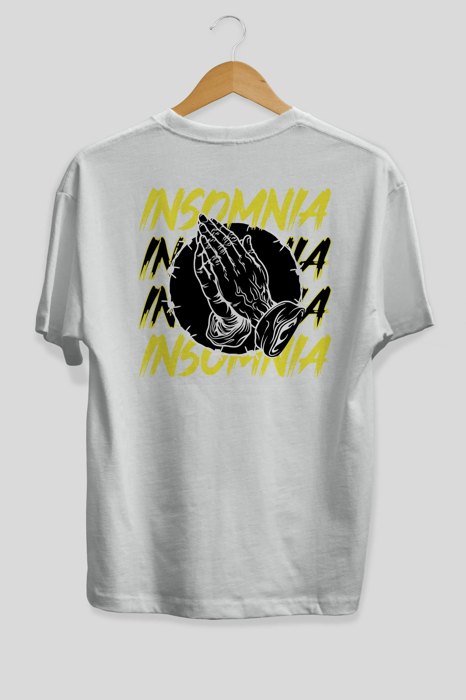 Insomnia Streetwear Arka Baskılı Oversize t-shirt Erkek Kadın Unisex