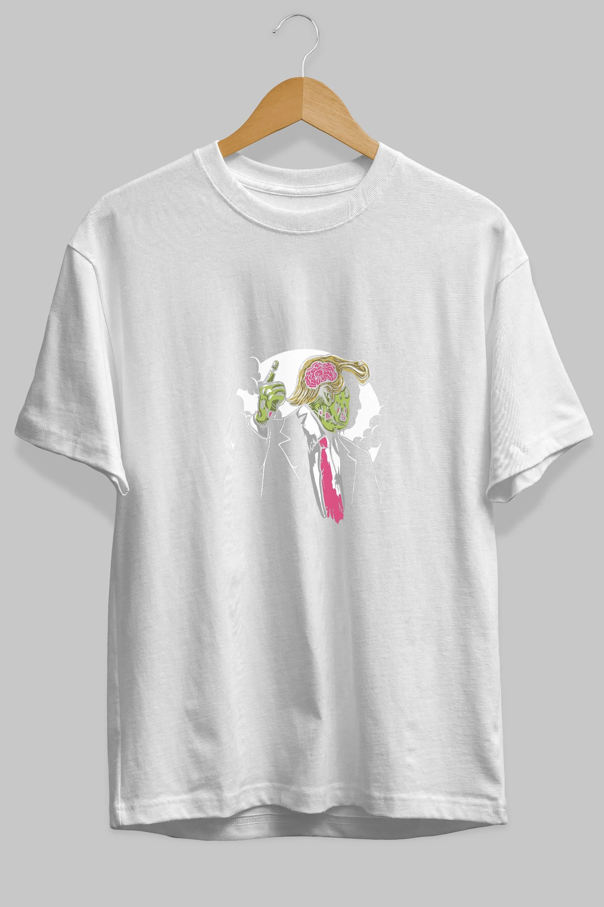 Make Zombie Great Again Ön Baskılı Oversize t-shirt Erkek Kadın Unisex %100 Pamuk tişort