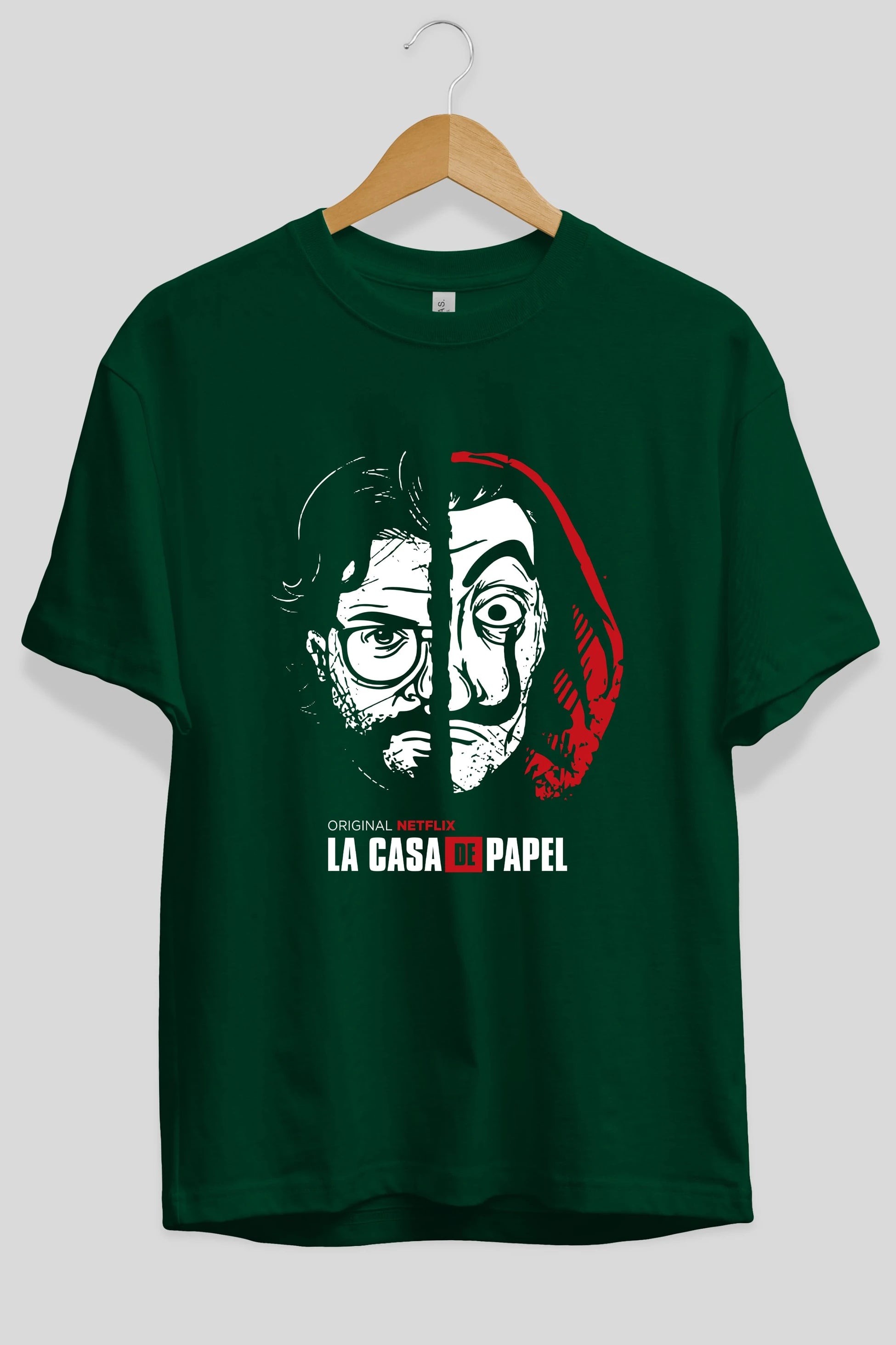 La Casa De Papel (9) Ön Baskılı Oversize t-shirt Erkek Kadın Unisex %100 Pamuk Bisiklet Yaka tişort