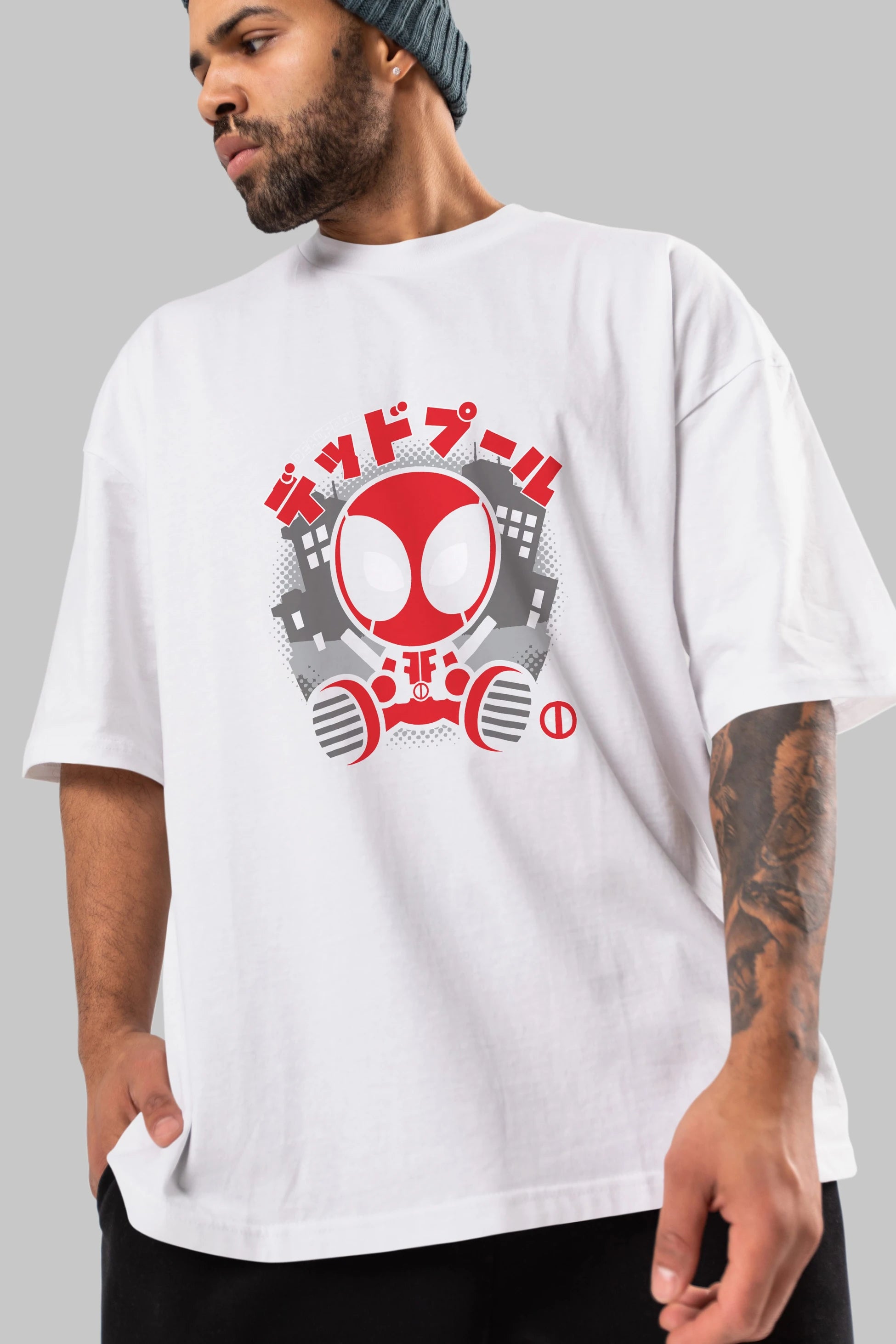 Deadpool (15) Ön Baskılı Oversize t-shirt Erkek Kadın Unisex %100 Pamuk Bisiklet Yaka tişort