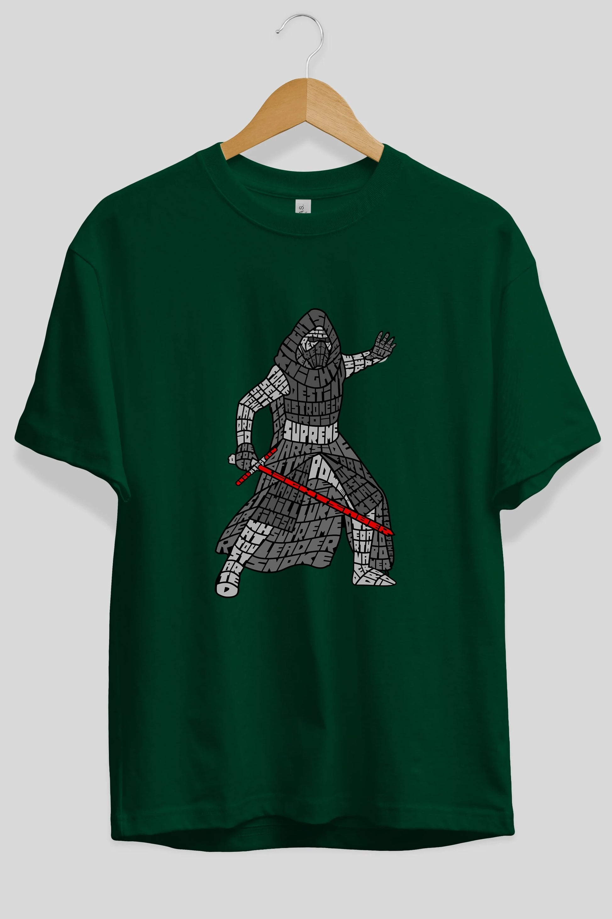 Kylo Ön Baskılı Oversize t-shirt %100 pamuk Erkek Kadın Unisex