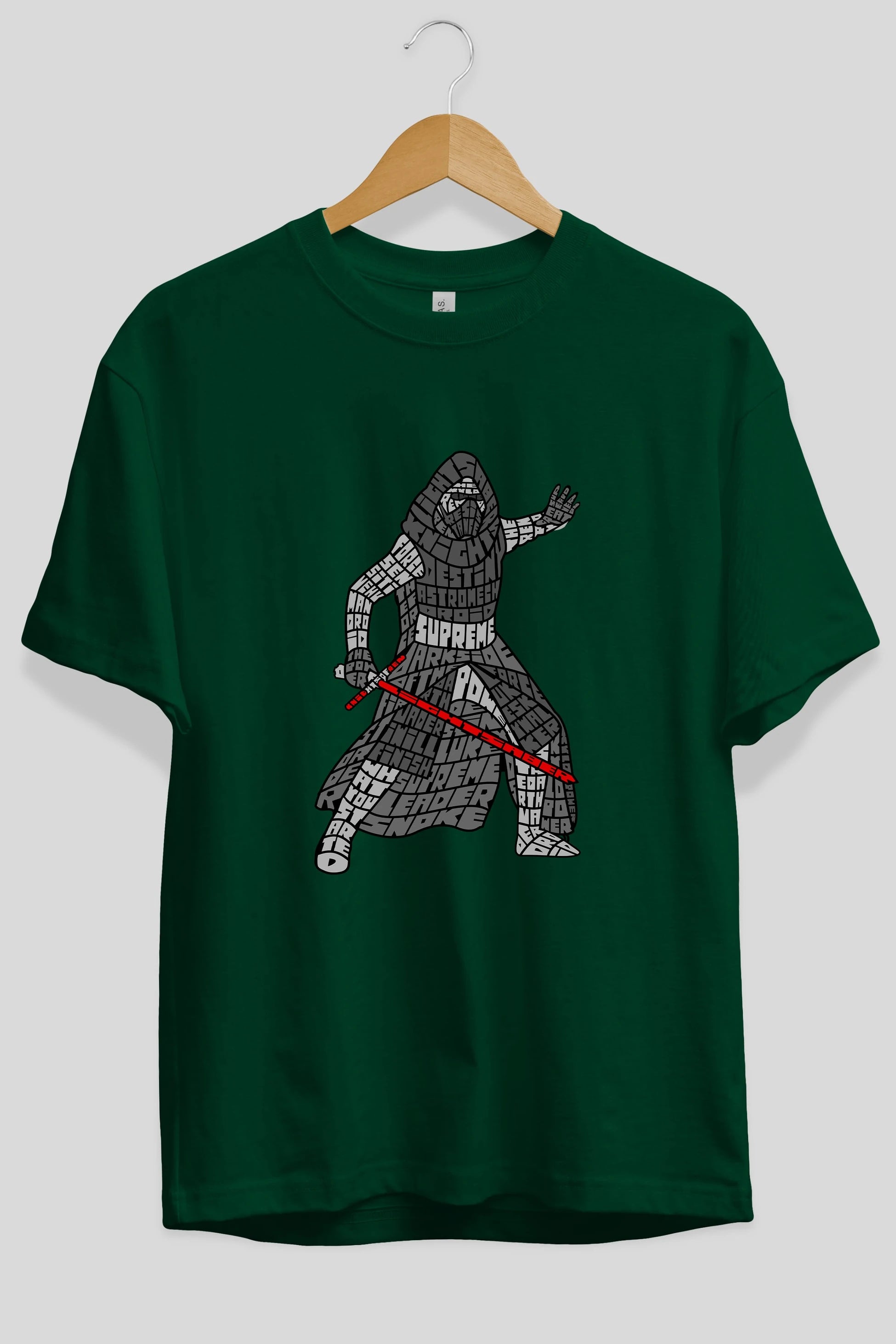 Kylo Ön Baskılı Oversize t-shirt %100 pamuk Erkek Kadın Unisex