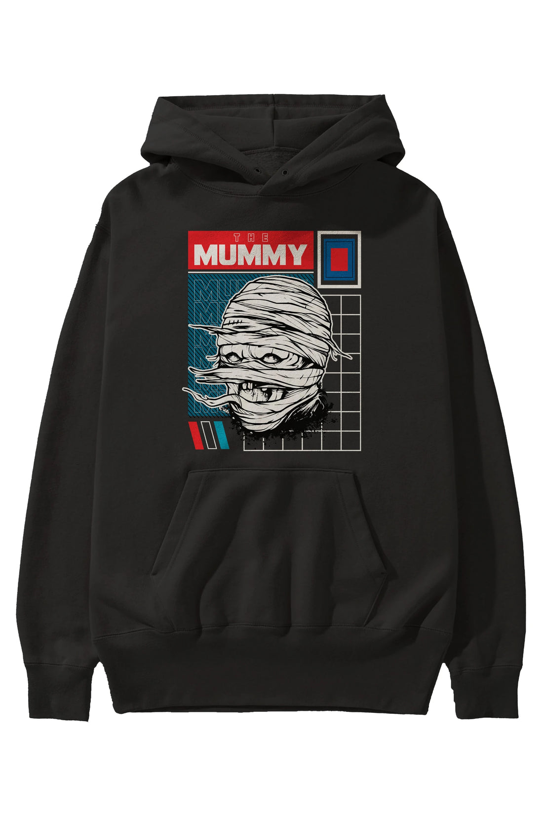 The Mummy Ön Baskılı Hoodie Oversize Kapüşonlu Sweatshirt Erkek Kadın Unisex