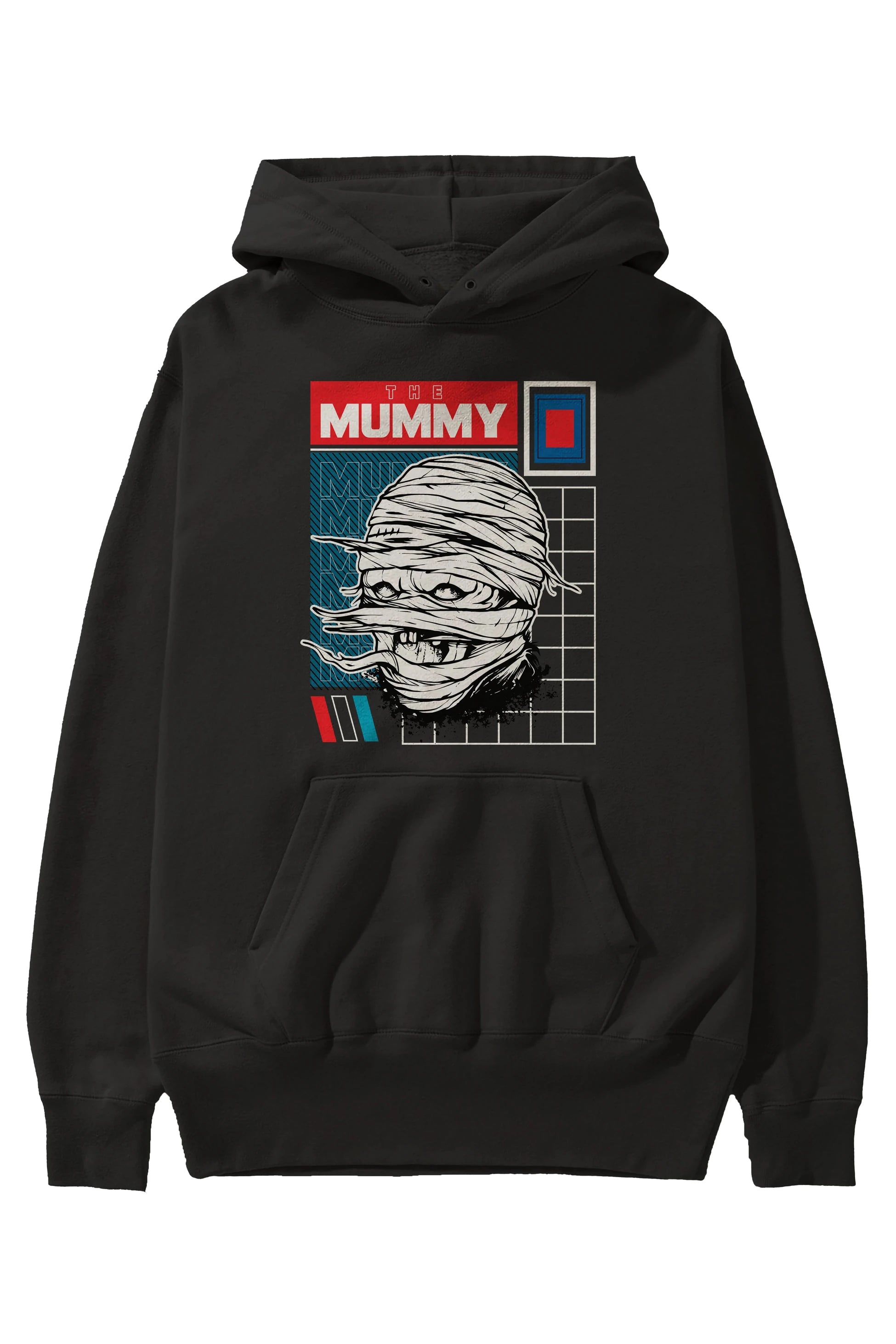 The Mummy Ön Baskılı Hoodie Oversize Kapüşonlu Sweatshirt Erkek Kadın Unisex