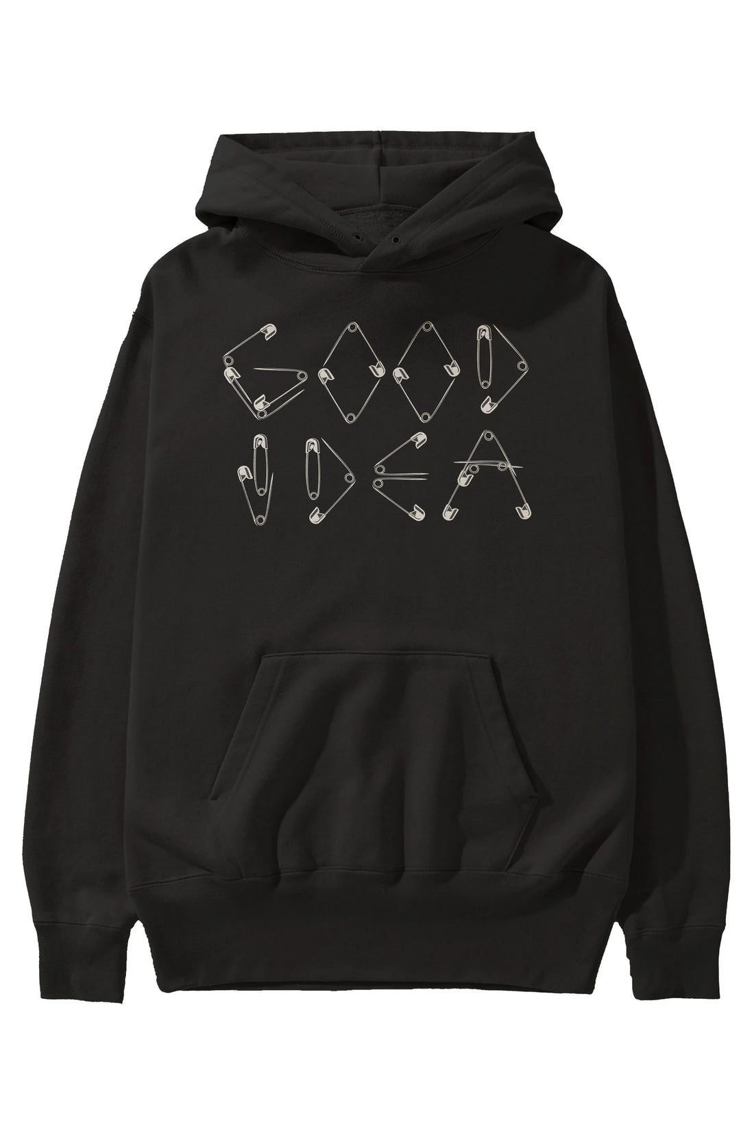 Good Idea Ön Baskılı Hoodie Oversize Kapüşonlu Sweatshirt Erkek Kadın Unisex