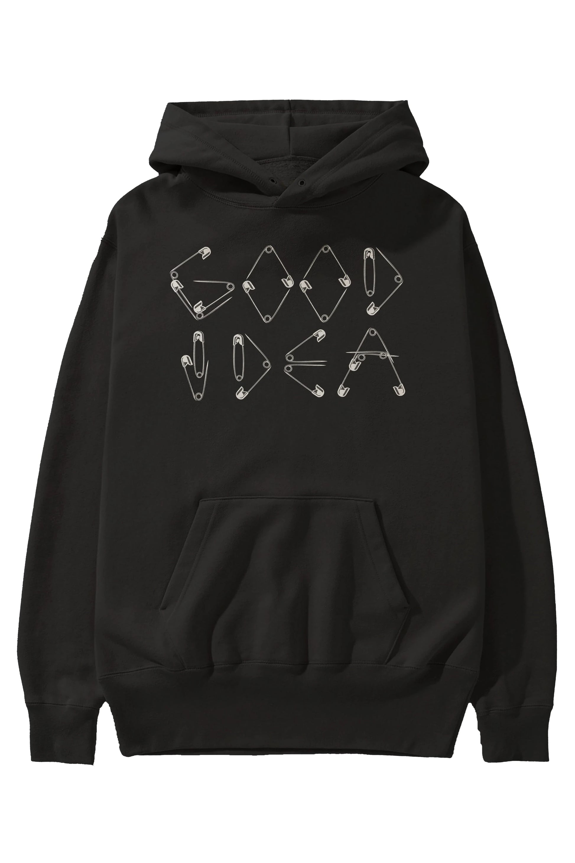 Good Idea Ön Baskılı Hoodie Oversize Kapüşonlu Sweatshirt Erkek Kadın Unisex