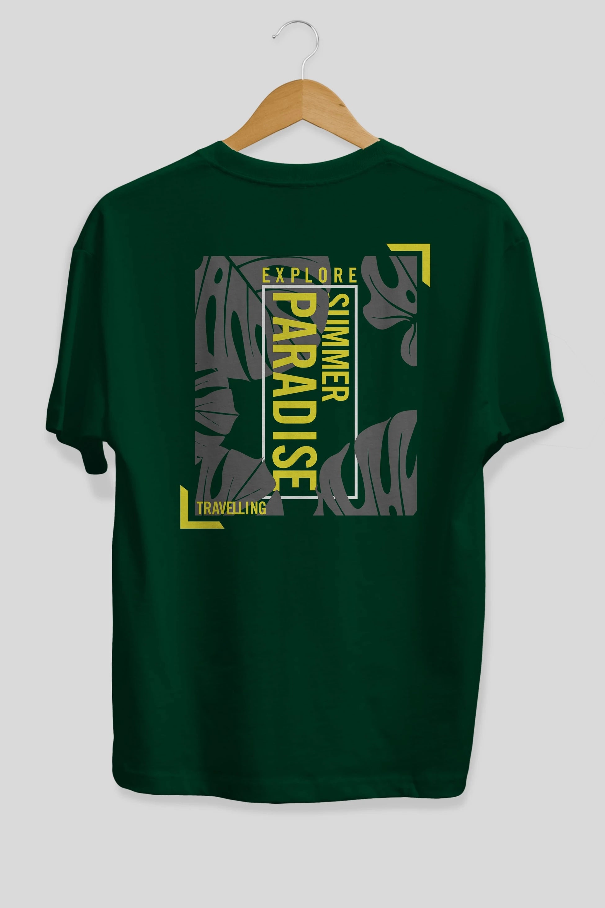 Explore Summer Arka Baskılı Oversize t-shirt Erkek Kadın Unisex