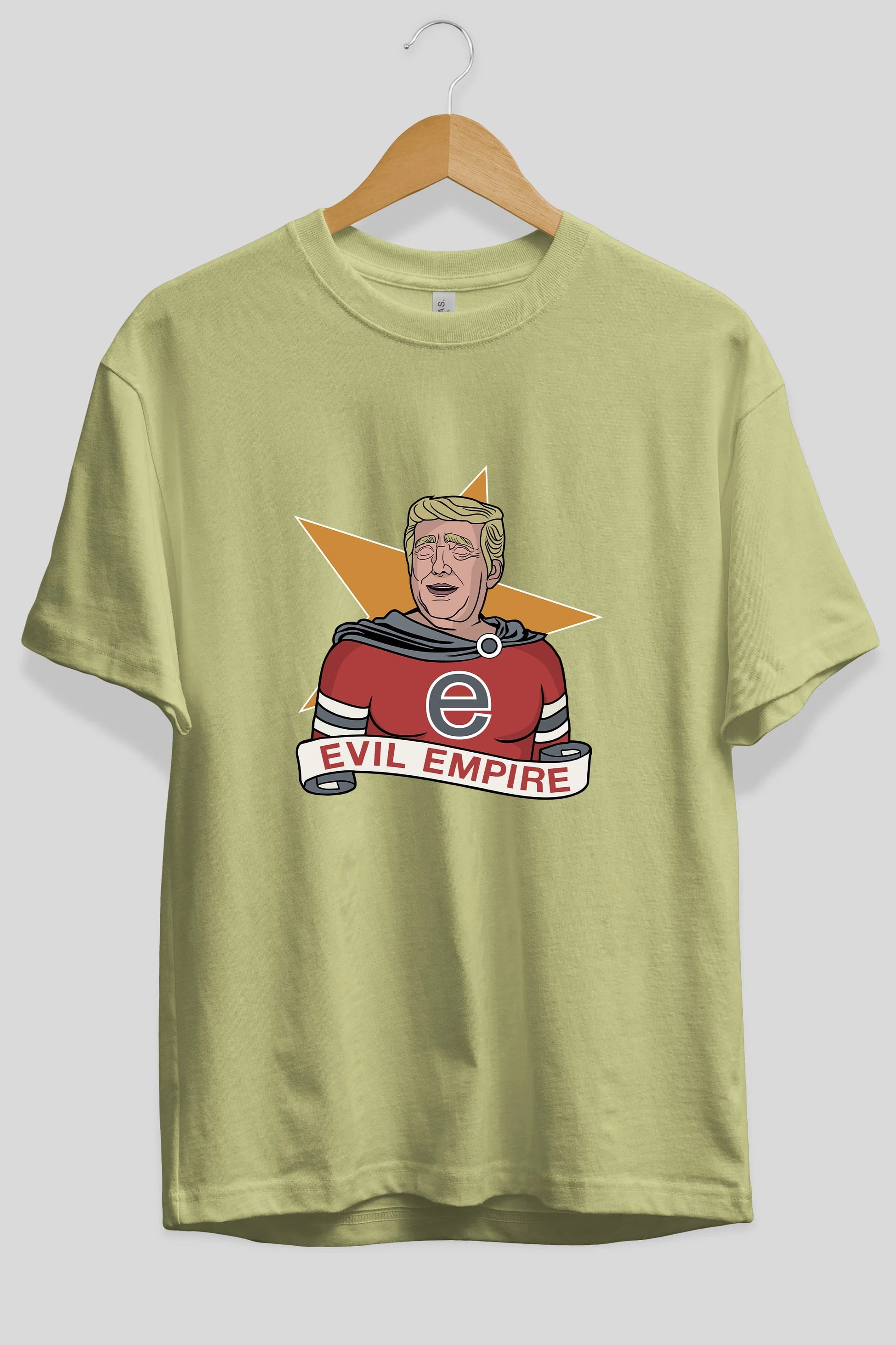 Evil Empire Trump Ön Baskılı Oversize t-shirt Erkek Kadın Unisex %100 Pamuk tişort