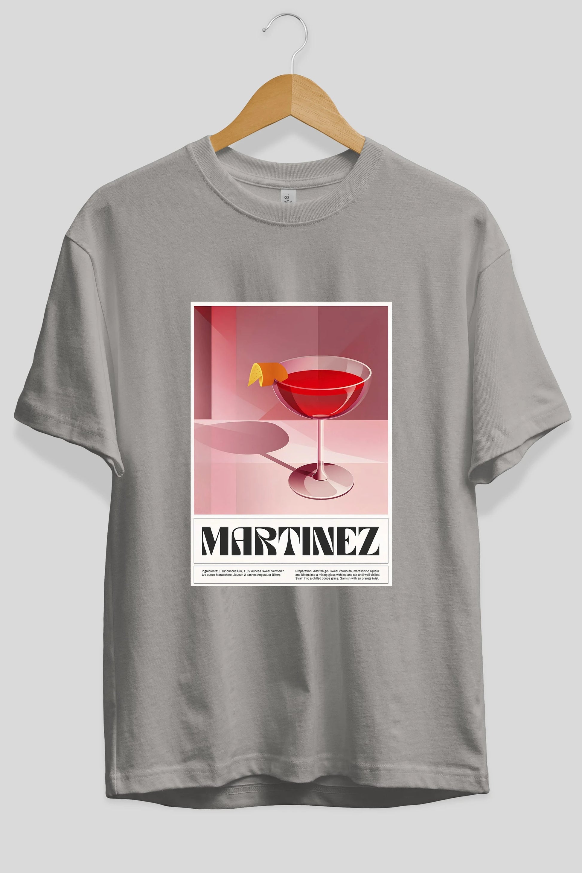 Martinez Ön Baskılı Oversize t-shirt Erkek Kadın Unisex %100 Pamuk Bisiklet Yaka tişort