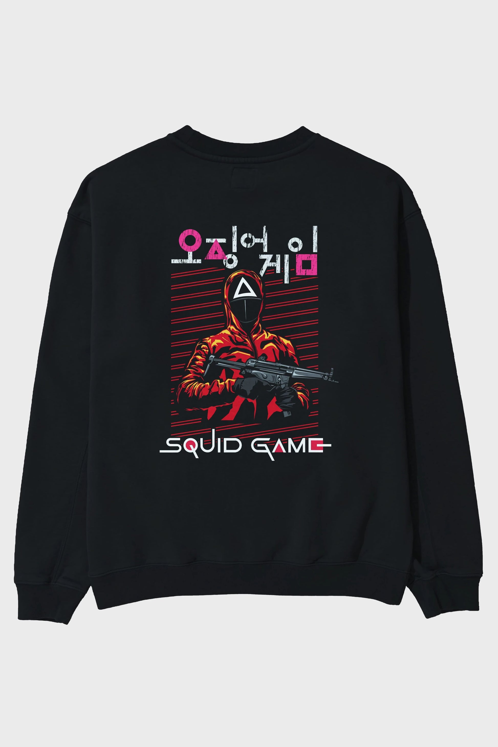 Squid Game (2) Arka Baskılı Oversize Sweatshirt Erkek Kadın Unisex
