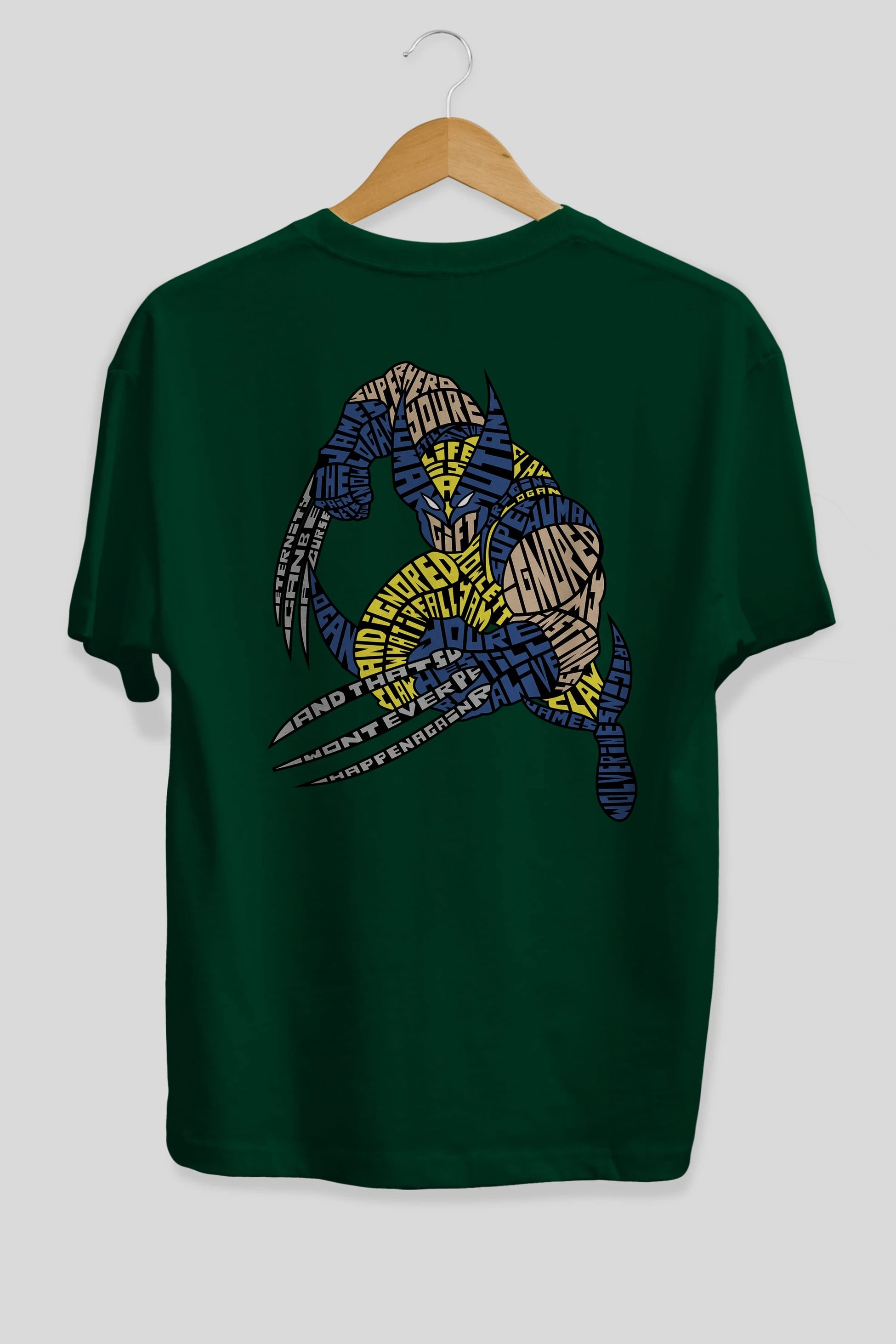 Logan Arka Baskılı Oversize t-shirt %100 pamuk Erkek Kadın Unisex