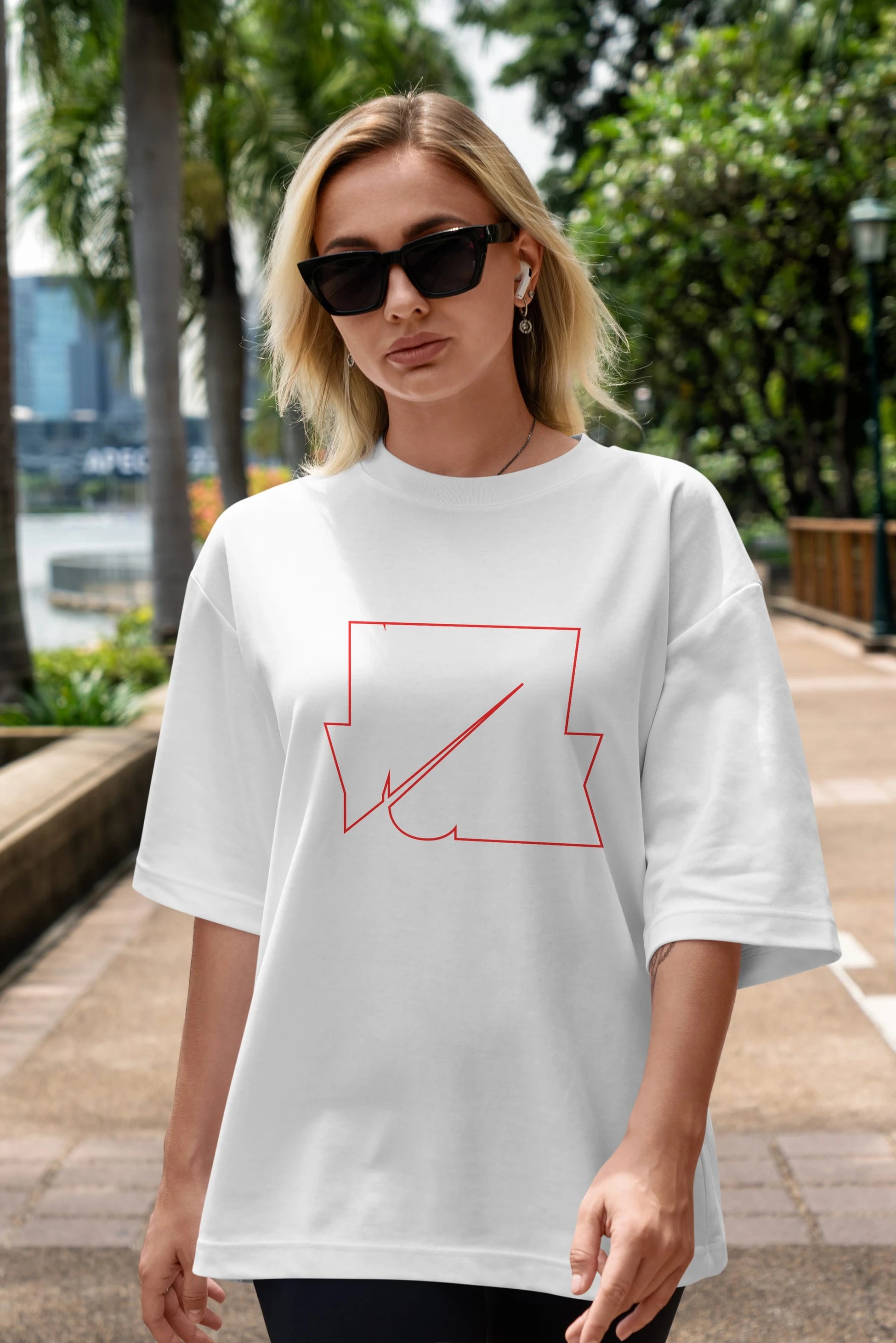New York Perfection Style Ön Baskılı Oversize t-shirt Erkek Kadın Unisex