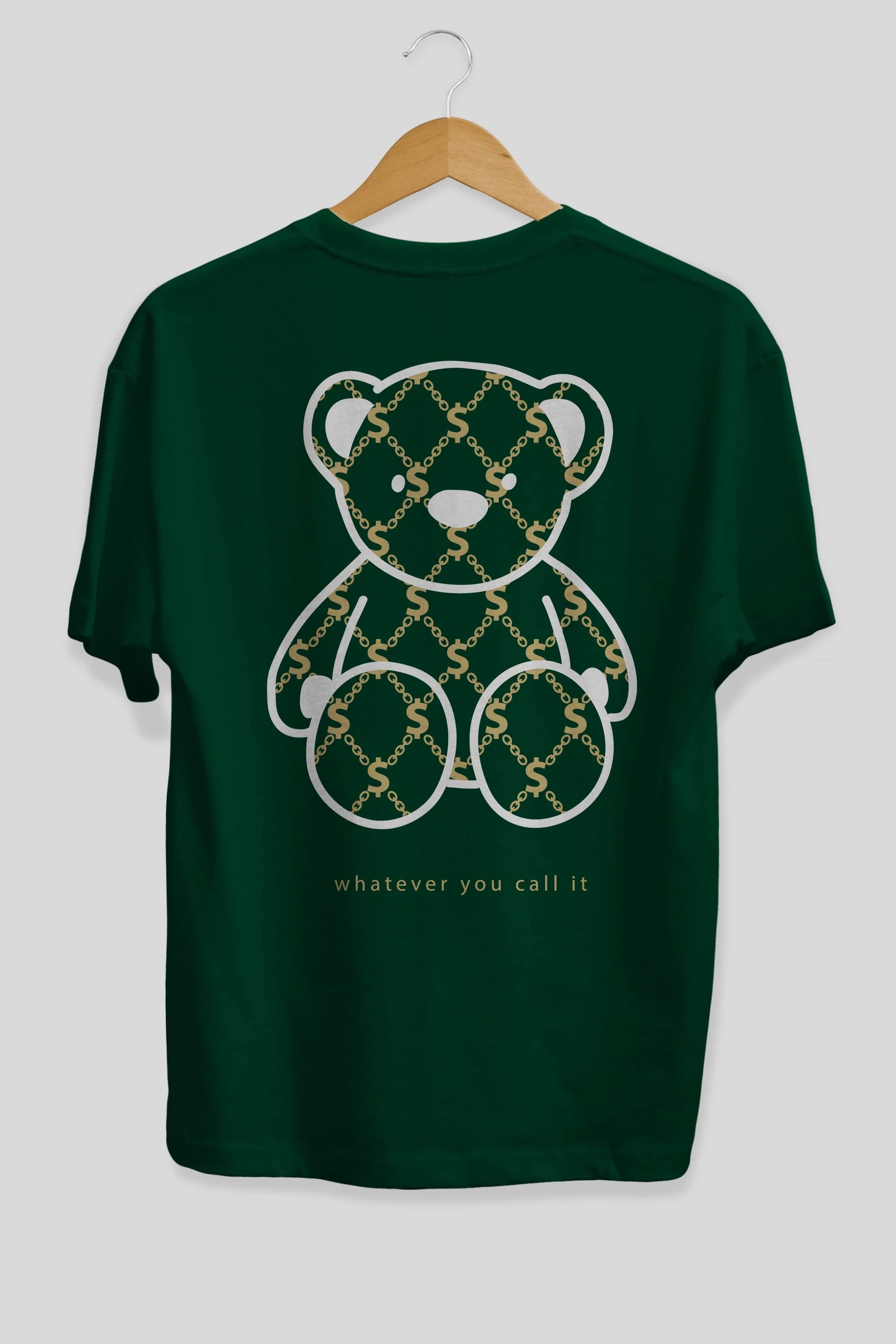 Whatever you Bear Arka Baskılı Oversize t-shirt Erkek Kadın Unisex