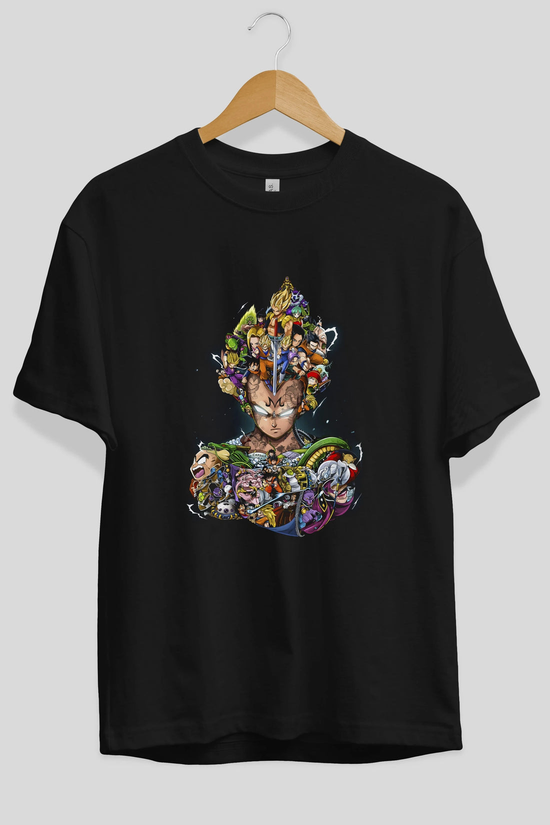 DRAGON BALL ART (3) Anime Ön Baskılı Oversize t-shirt %100 pamuk Erkek Kadın Unisex