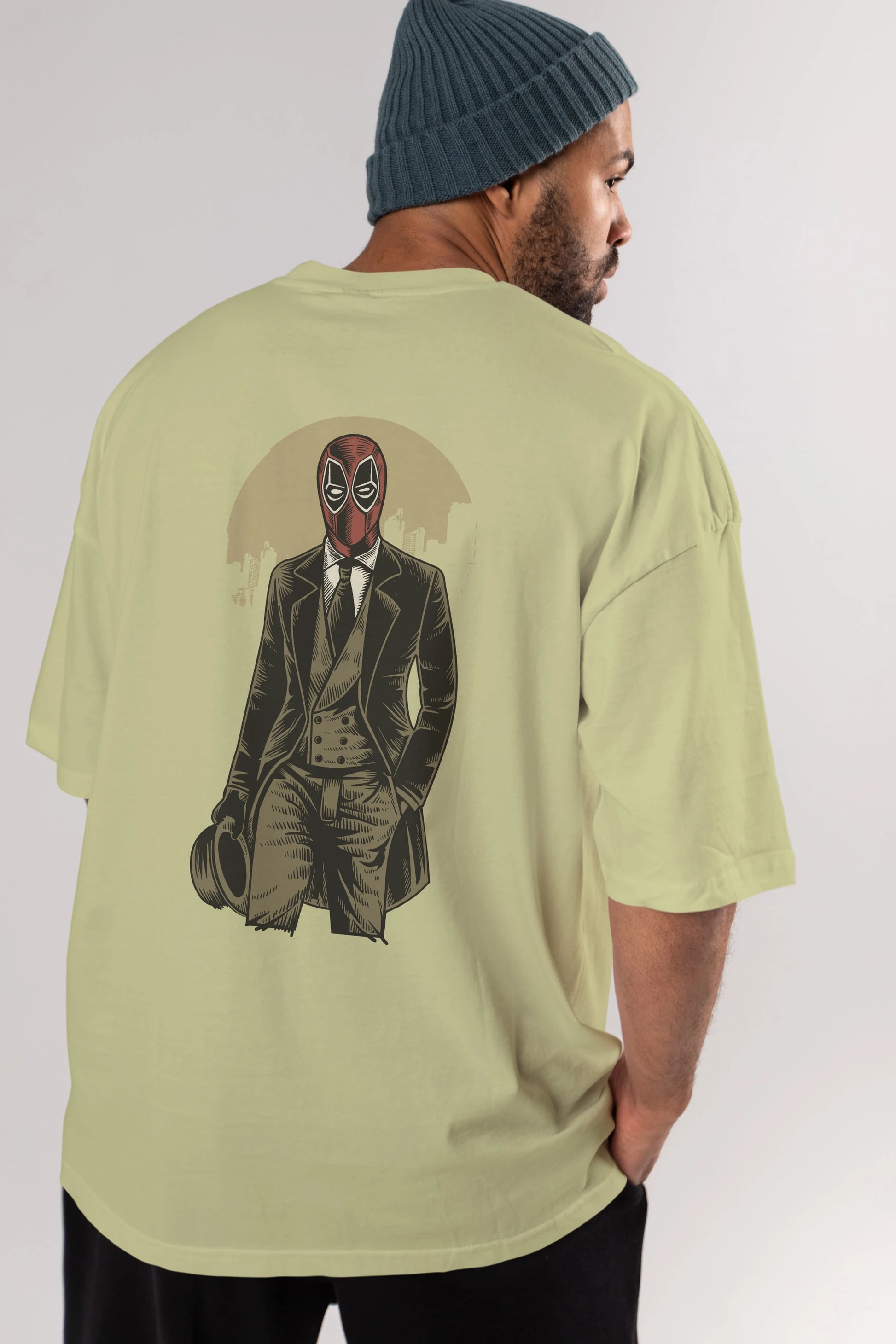 Classic Mercenary Arka Baskılı Oversize t-shirt Erkek Kadın Unisex %100 Pamuk