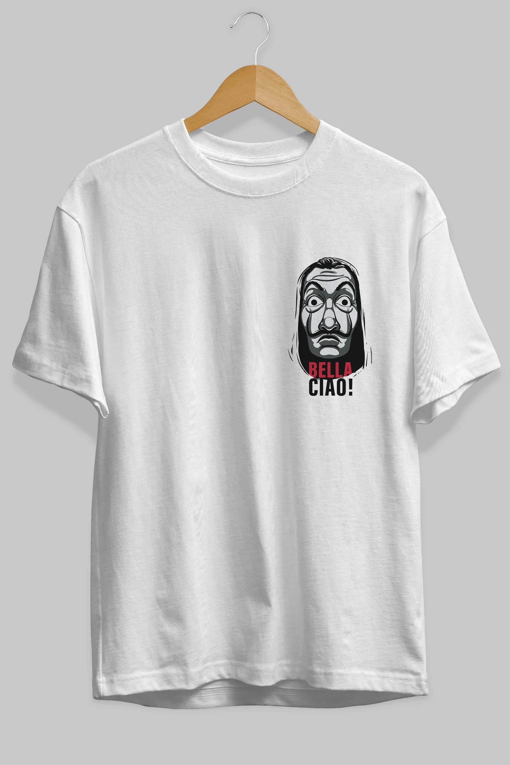 La Casa De Papel (12) Ön Sol Baskılı Oversize t-shirt Erkek Kadın Unisex %100 Pamuk Bisiklet Yaka tişort