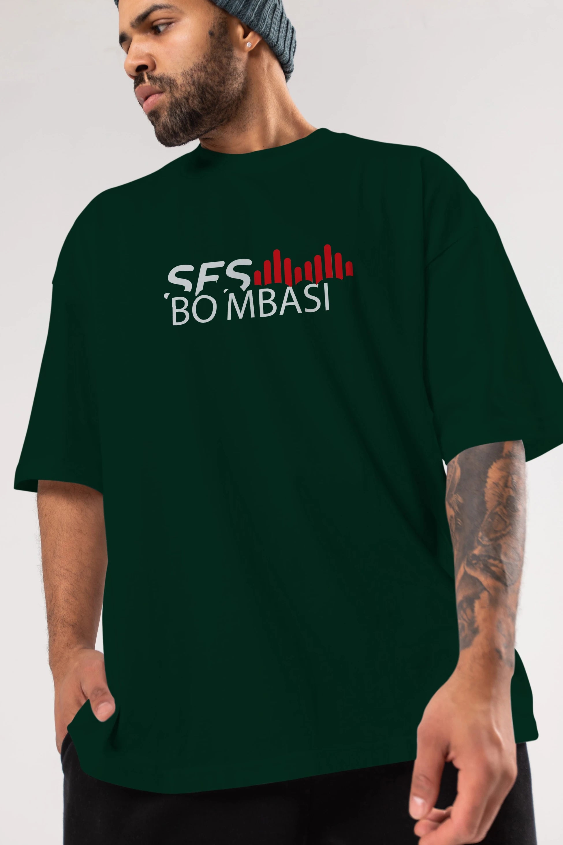 Ses Bombası Ön Baskılı Oversize t-shirt %100 pamuk Erkek Kadın Unisex
