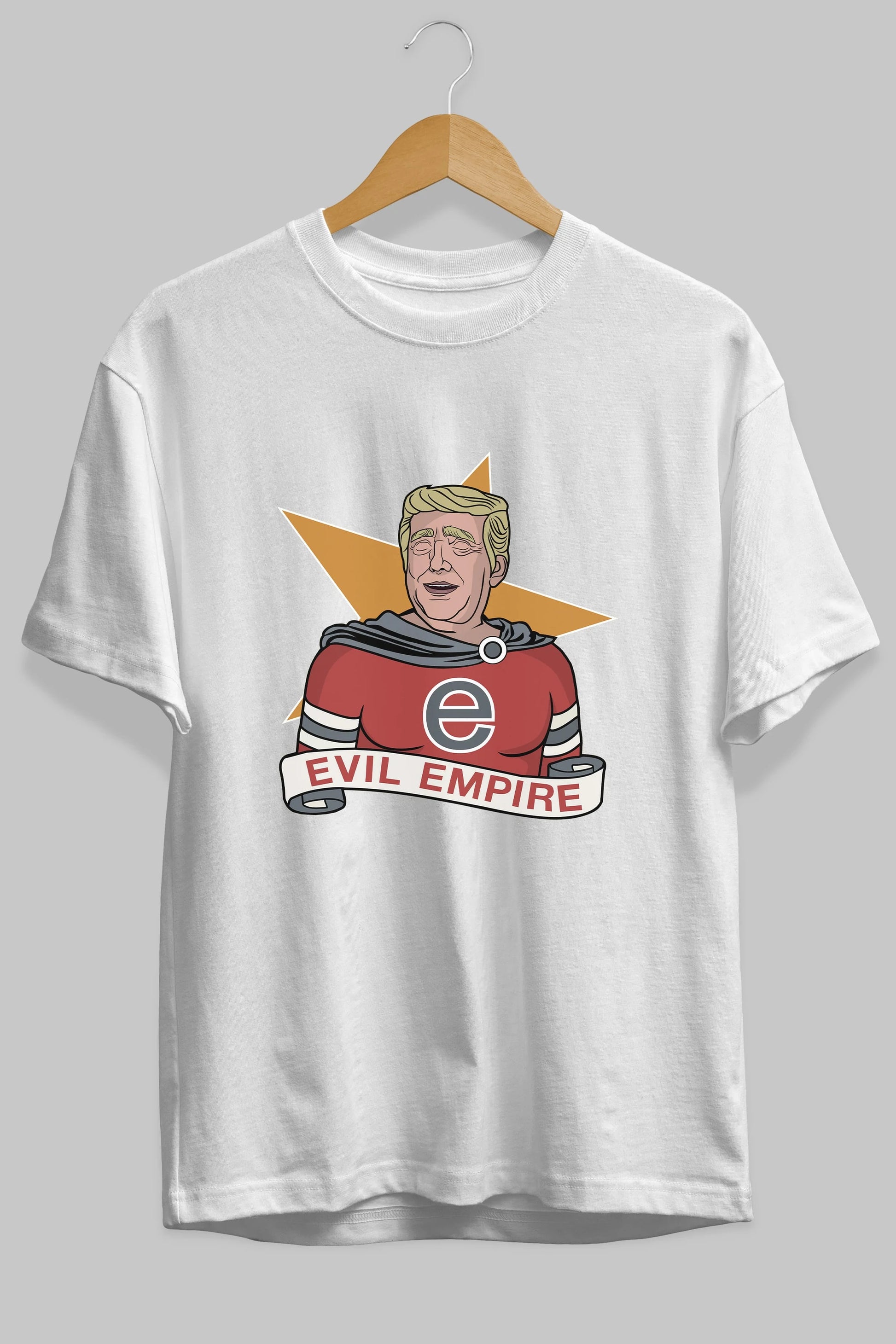Evil Empire Trump Ön Baskılı Oversize t-shirt Erkek Kadın Unisex %100 Pamuk tişort