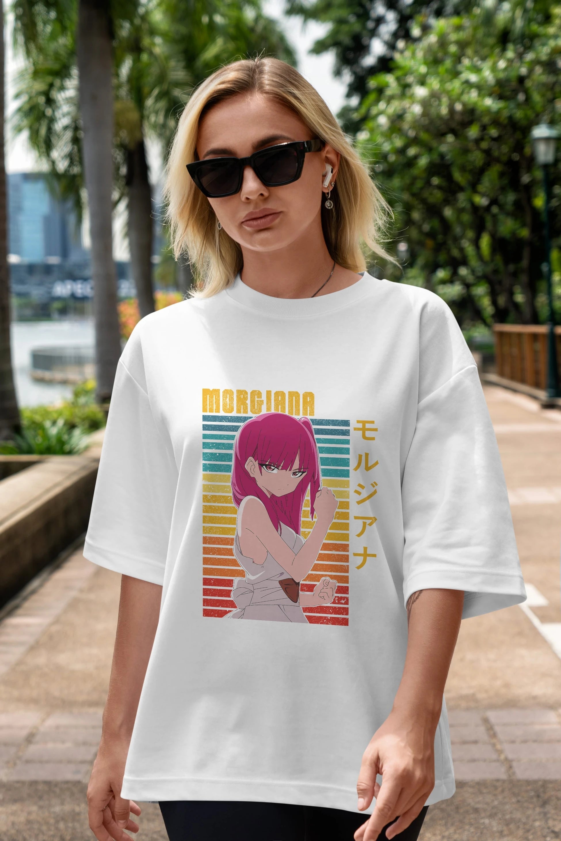 Morgiana 3 Anime Ön Baskılı Oversize t-shirt %100 pamuk Erkek Kadın Unisex
