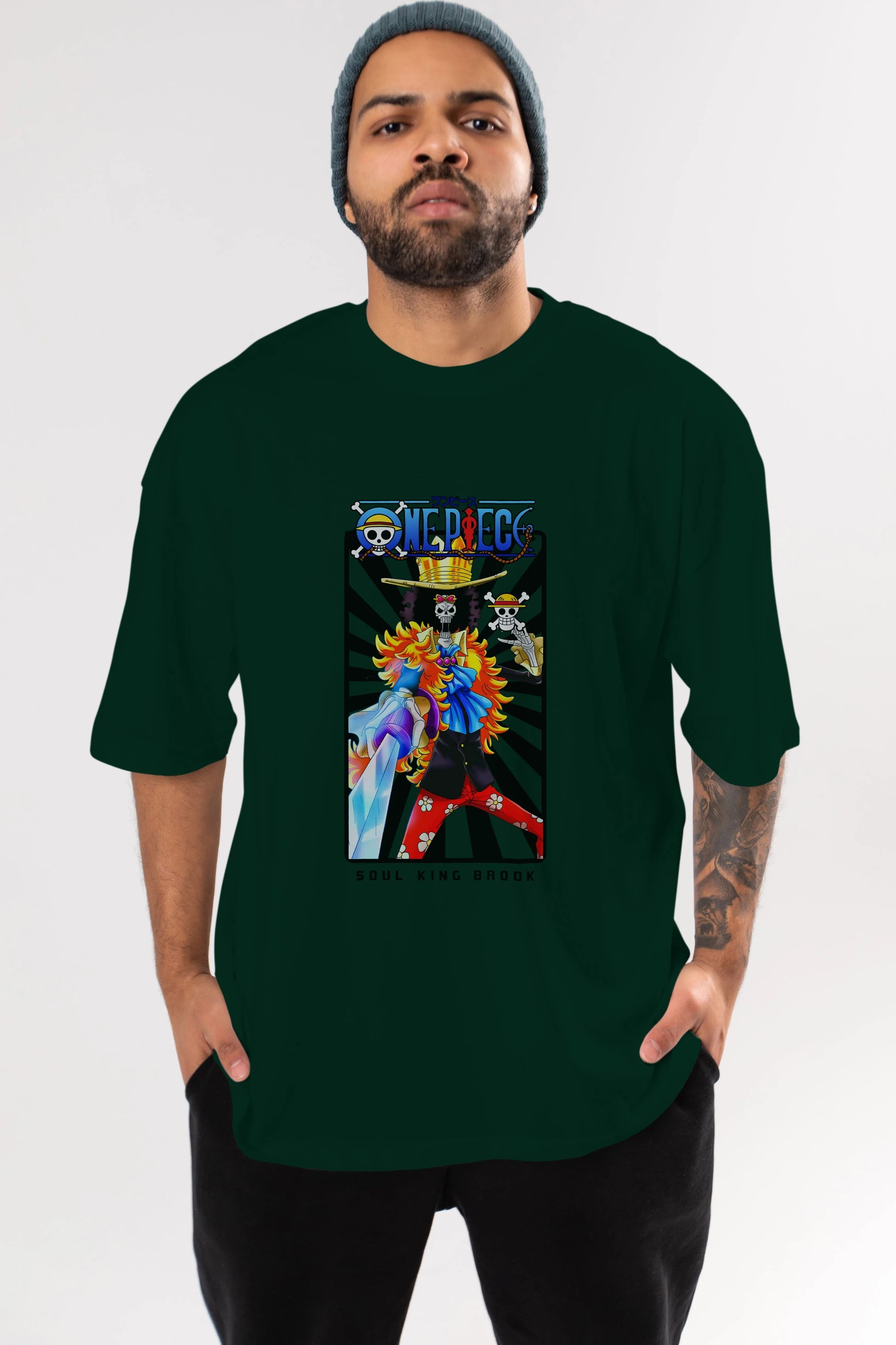 Brook Anime Ön Baskılı Oversize t-shirt Erkek Kadın Unisex